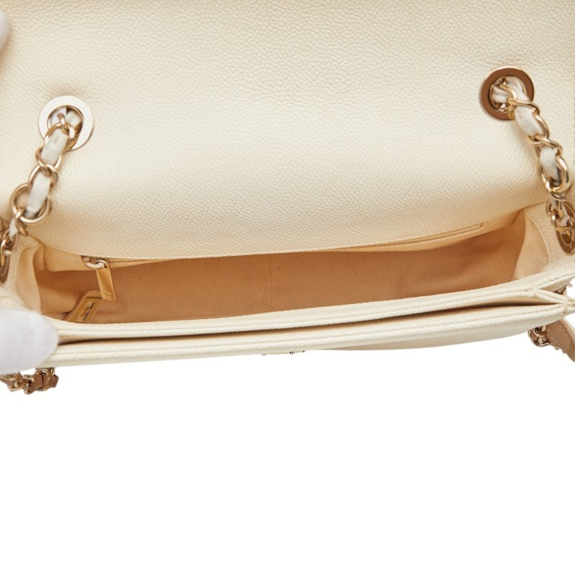 Chanel Beige Grained Calfskin Shopping Bag (Pre-Owned)