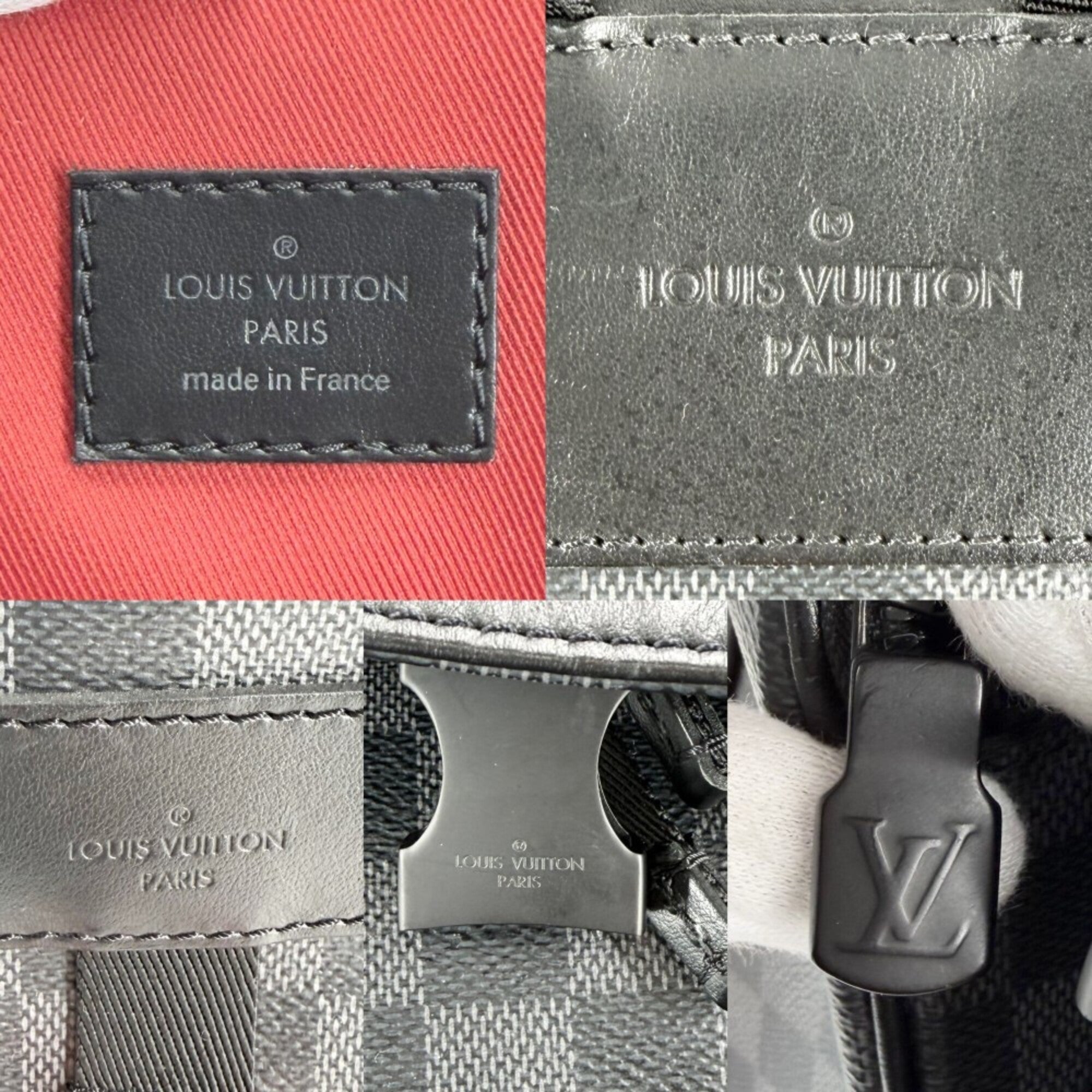 Louis Vuitton Black Damier Graphite Backpack (Pre-Owned)