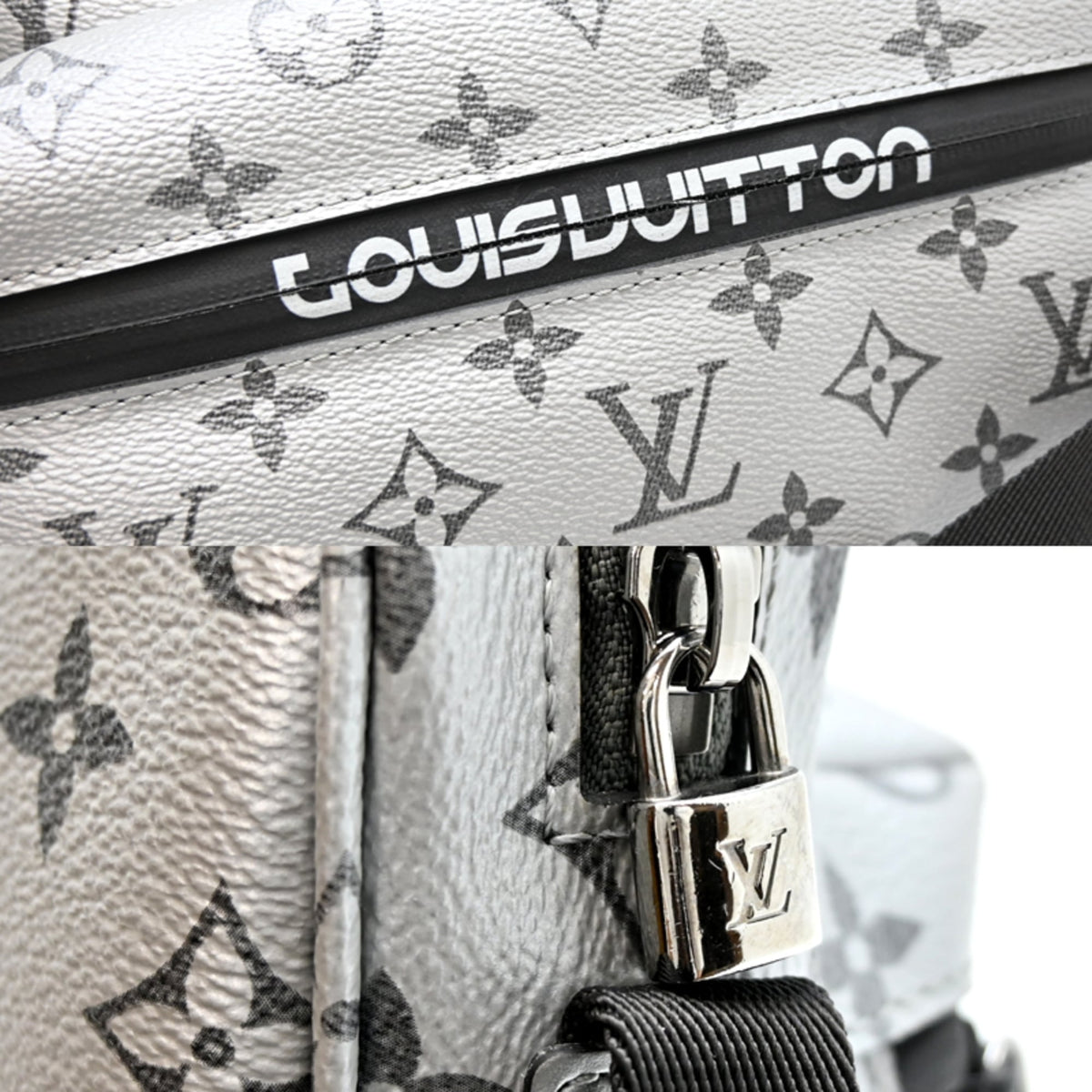 Louis Vuitton Silver Monogram Shoulder Bag (Pre-Owned)