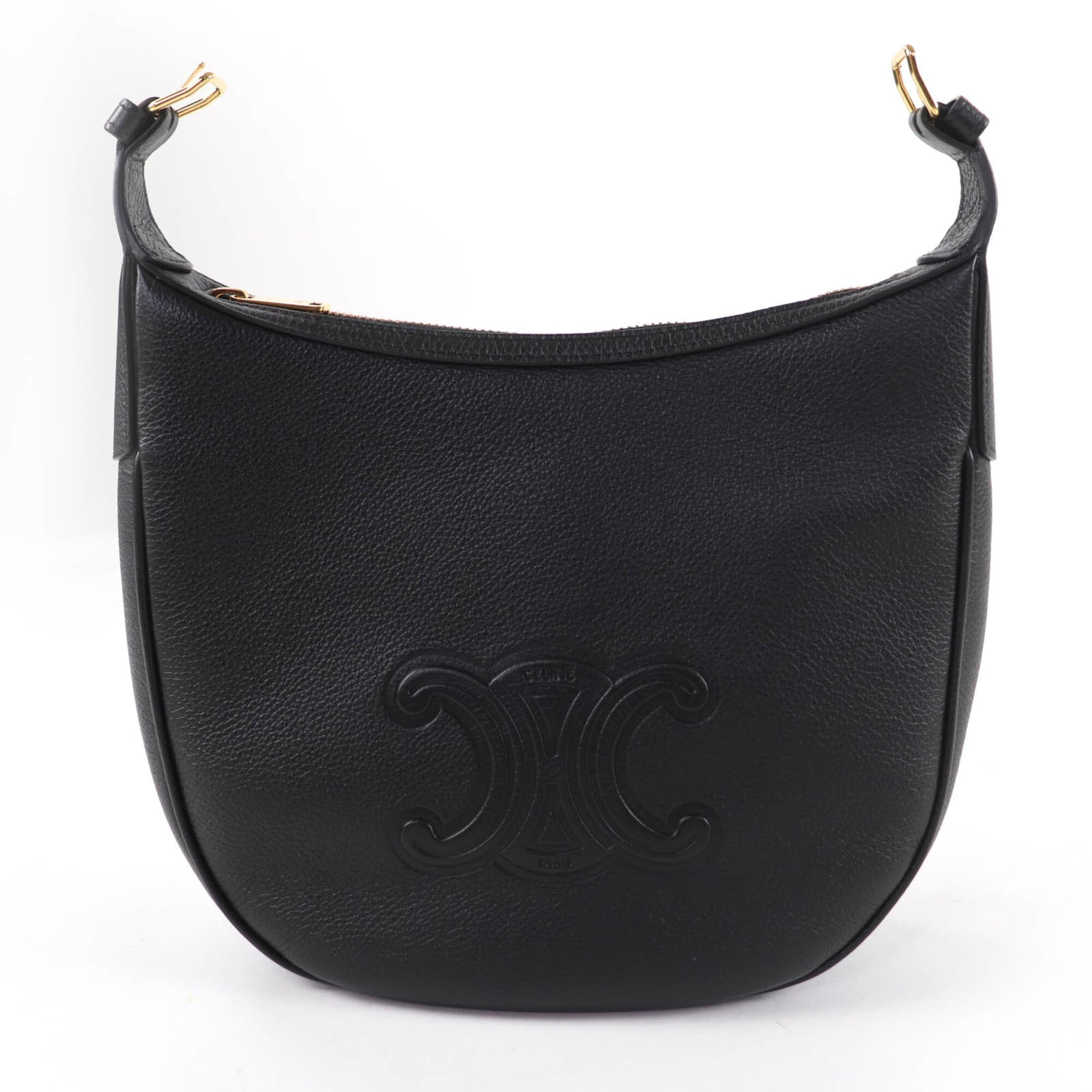 Celine Black Leather Handbag Shoulder Bag (Pre-Owned)
