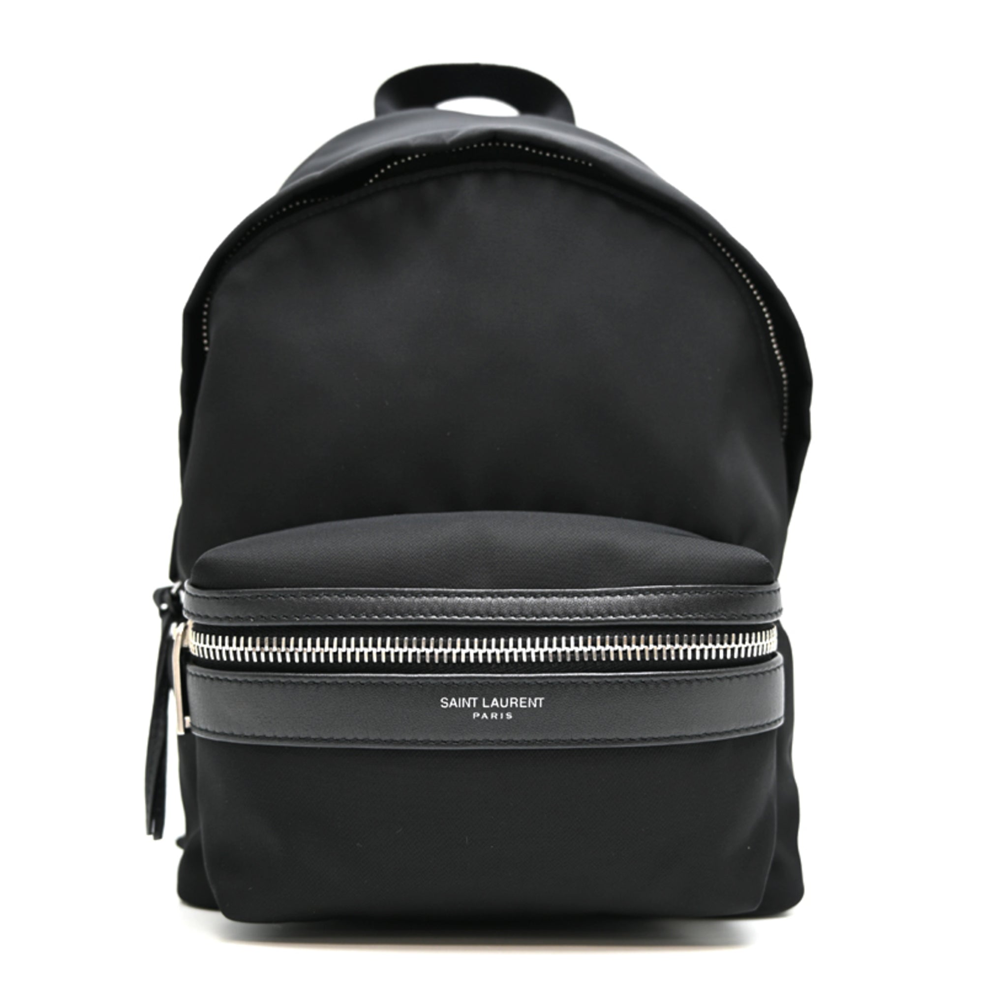 Saint Laurent Black Nylon Leather Backpack (Pre-Owned)
