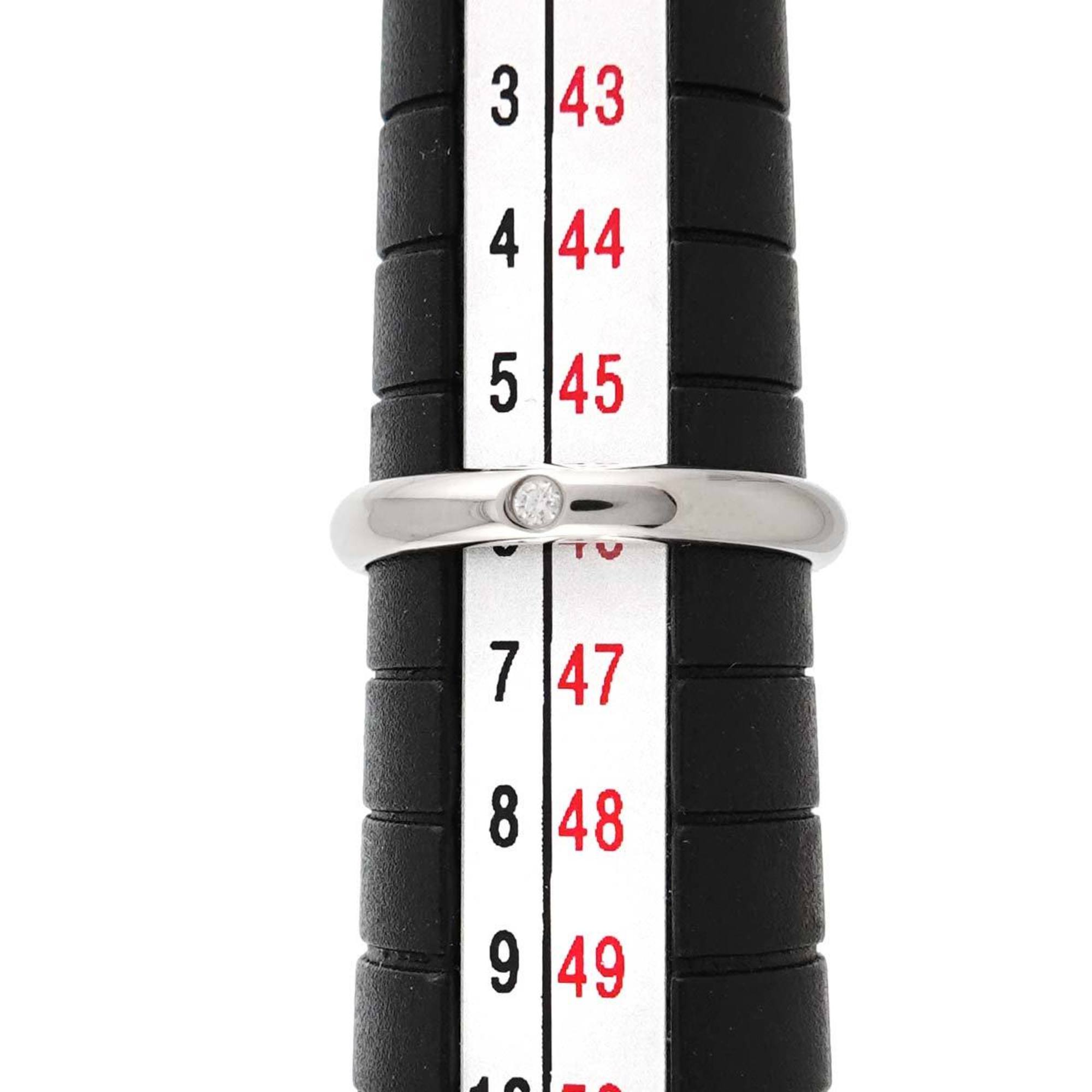 Cartier Silver Platinum 950 Band Ring (Pre-Owned)