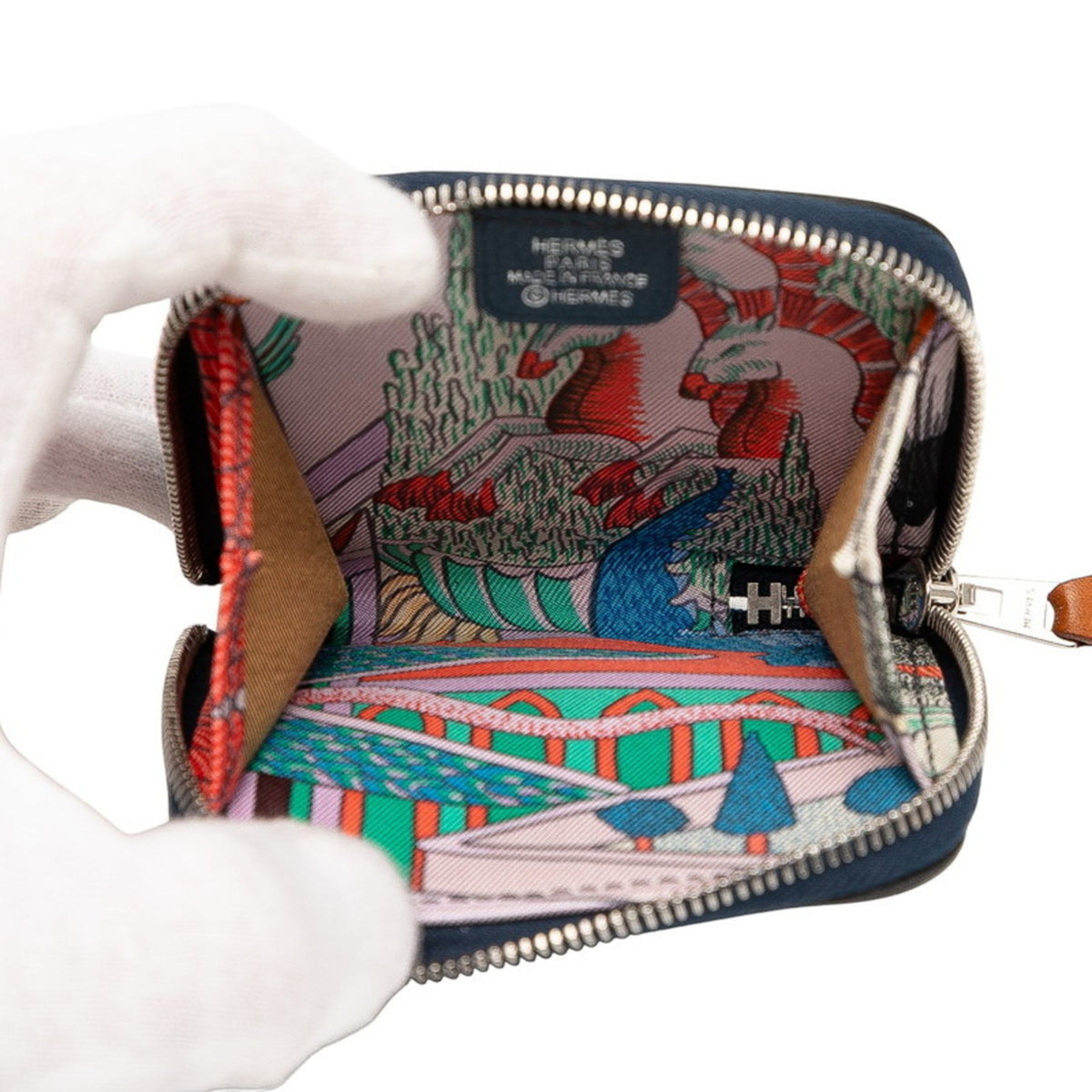 Hermes Navy Coin Purse/Coin Case (Pre-Owned)