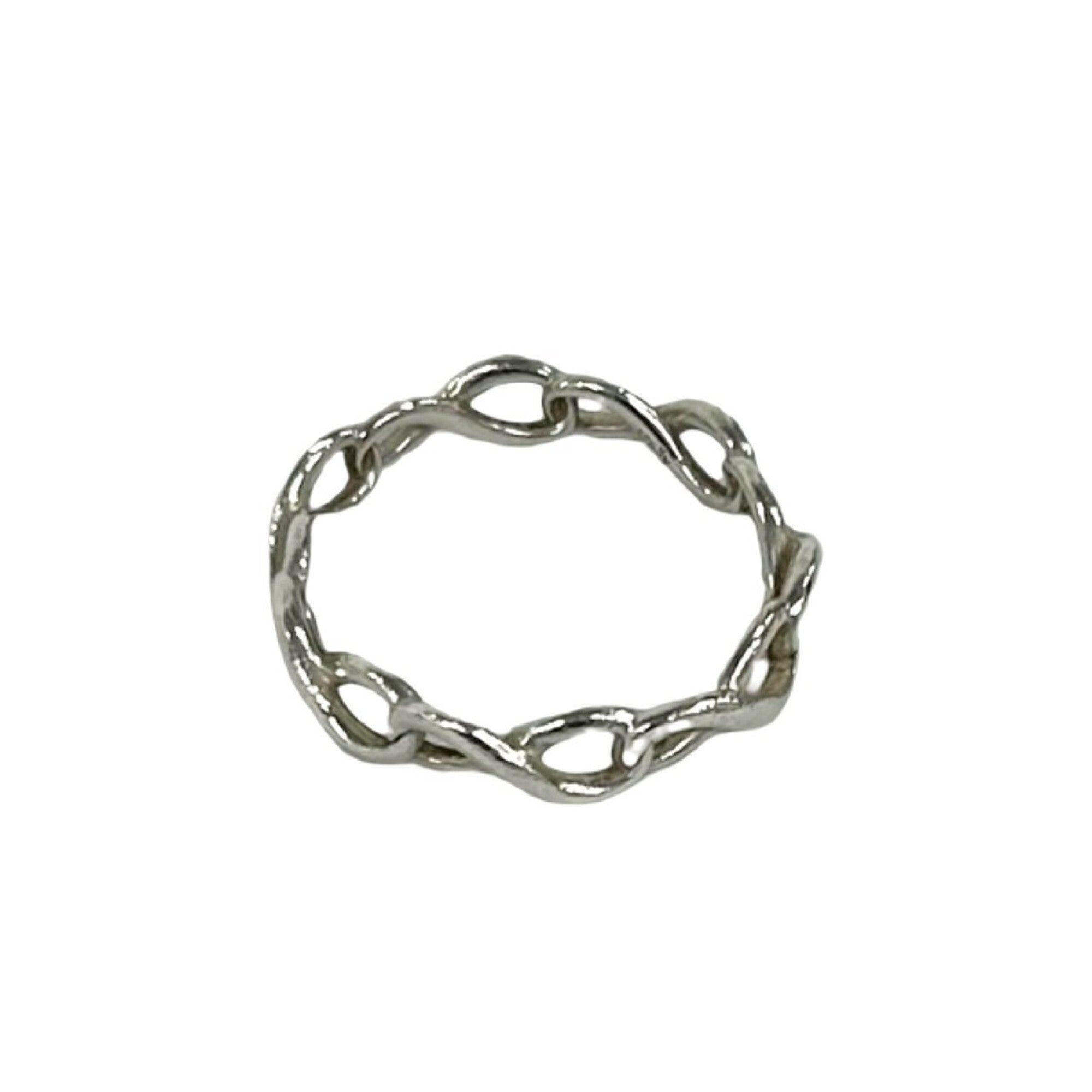 Tiffany Silver Silver 925 Band Ring (Pre-Owned)