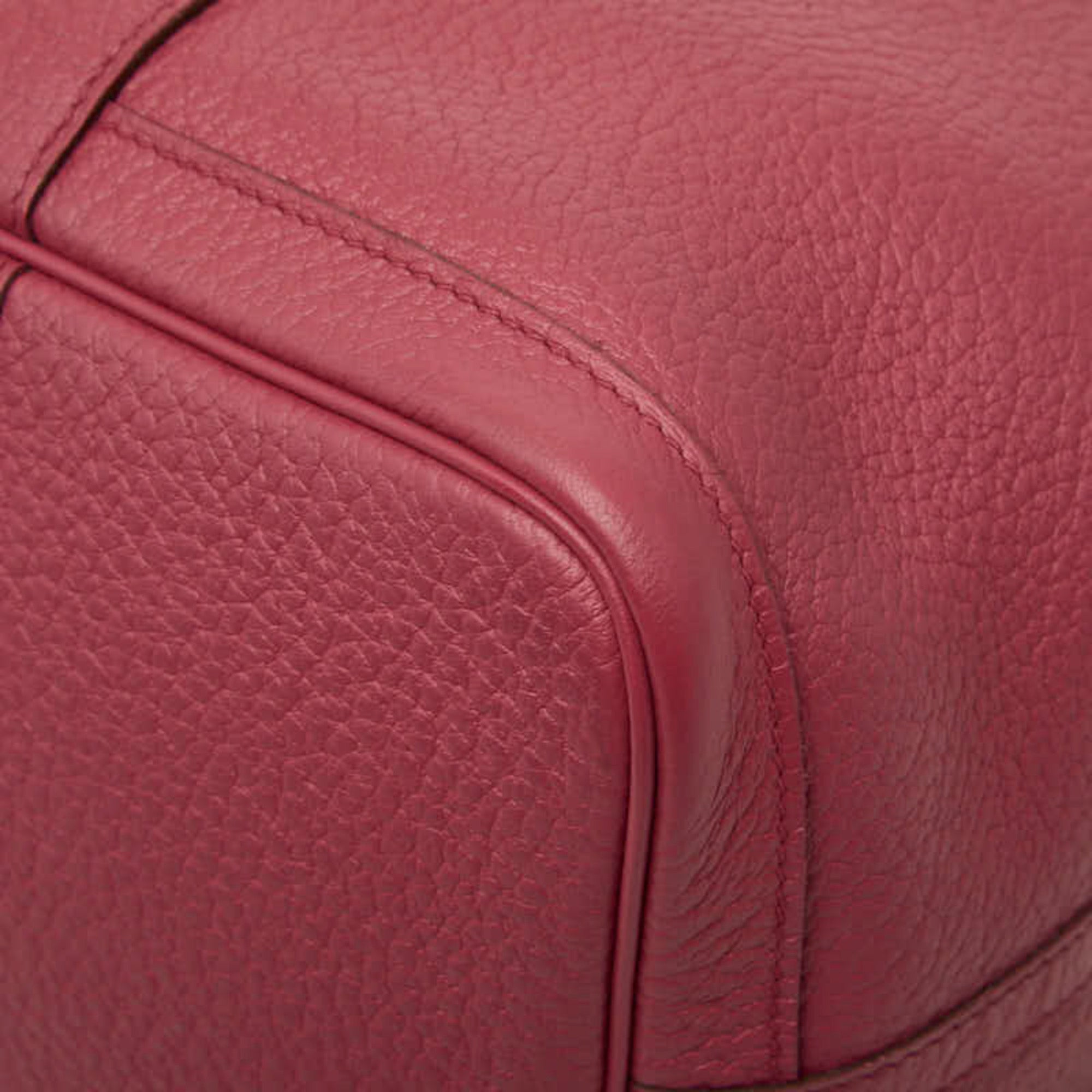 Hermes Garden Pink Negonda Leather Handbag Tote Bag (Pre-Owned)