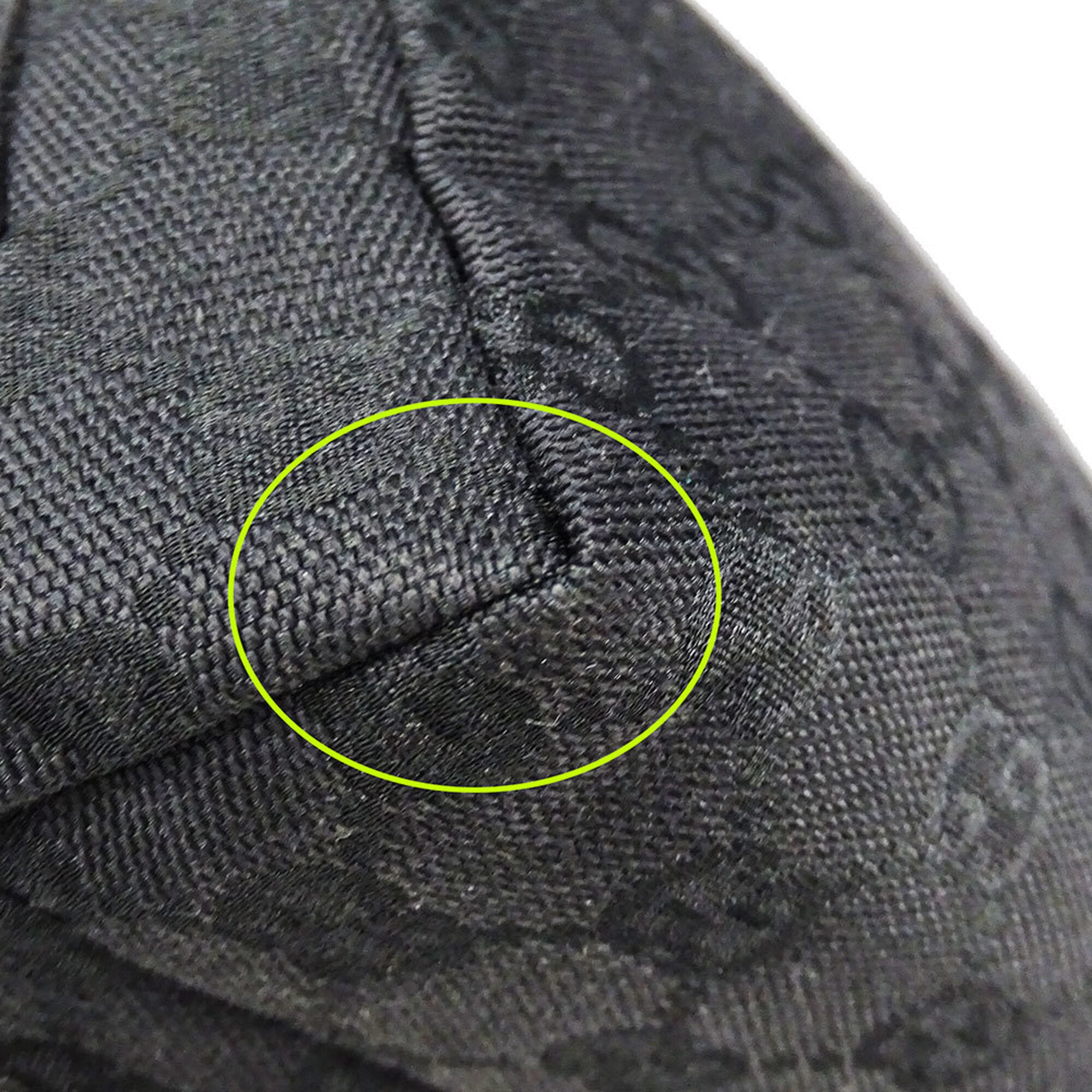 Gucci Black Gg Canvas Pouch (Pre-Owned)