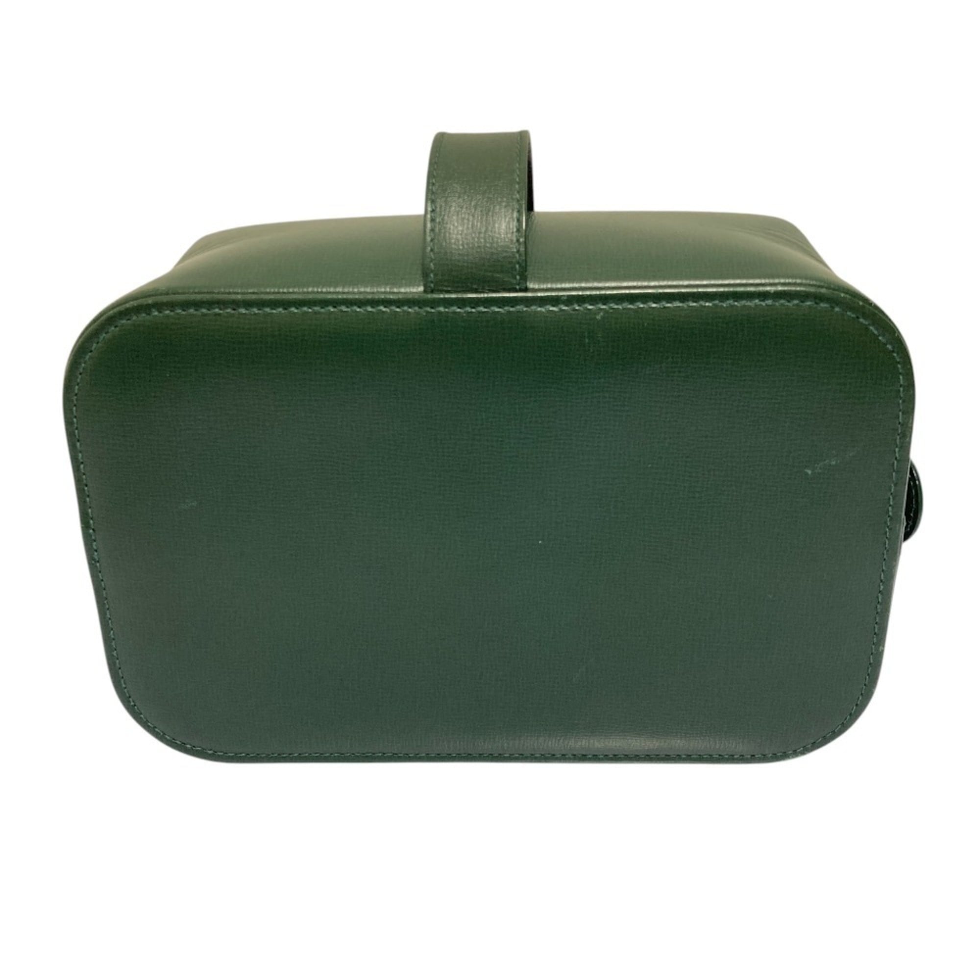 Valextra Green Leather Handbag (Pre-Owned)