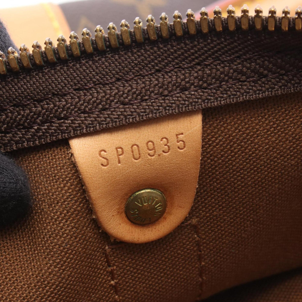 Louis Vuitton Brown Pvc Coated Canvas Leather Boston Bag (Pre-Owned)