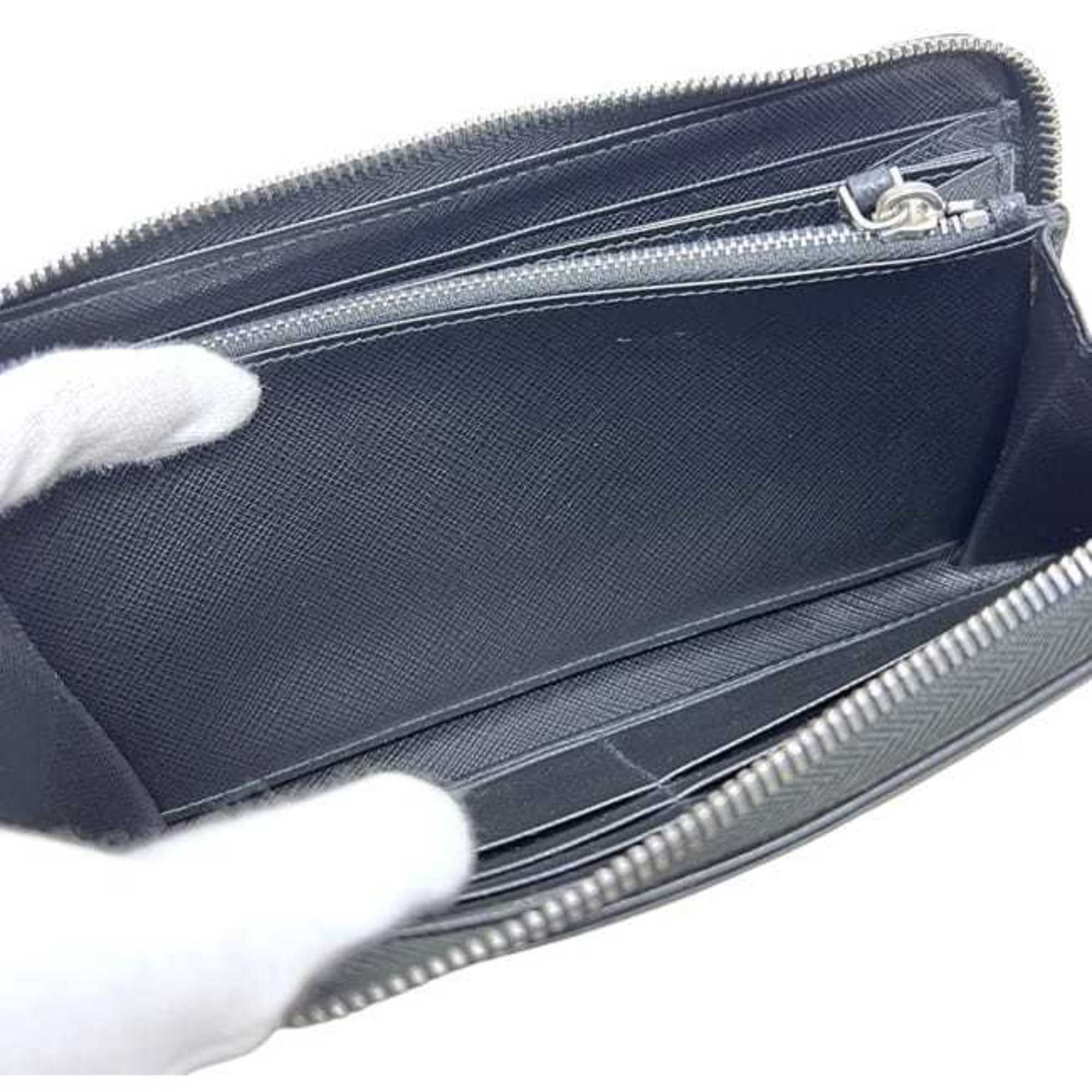 Prada Black Nero Saffiano Long Wallet (Bi-Fold) (Pre-Owned)