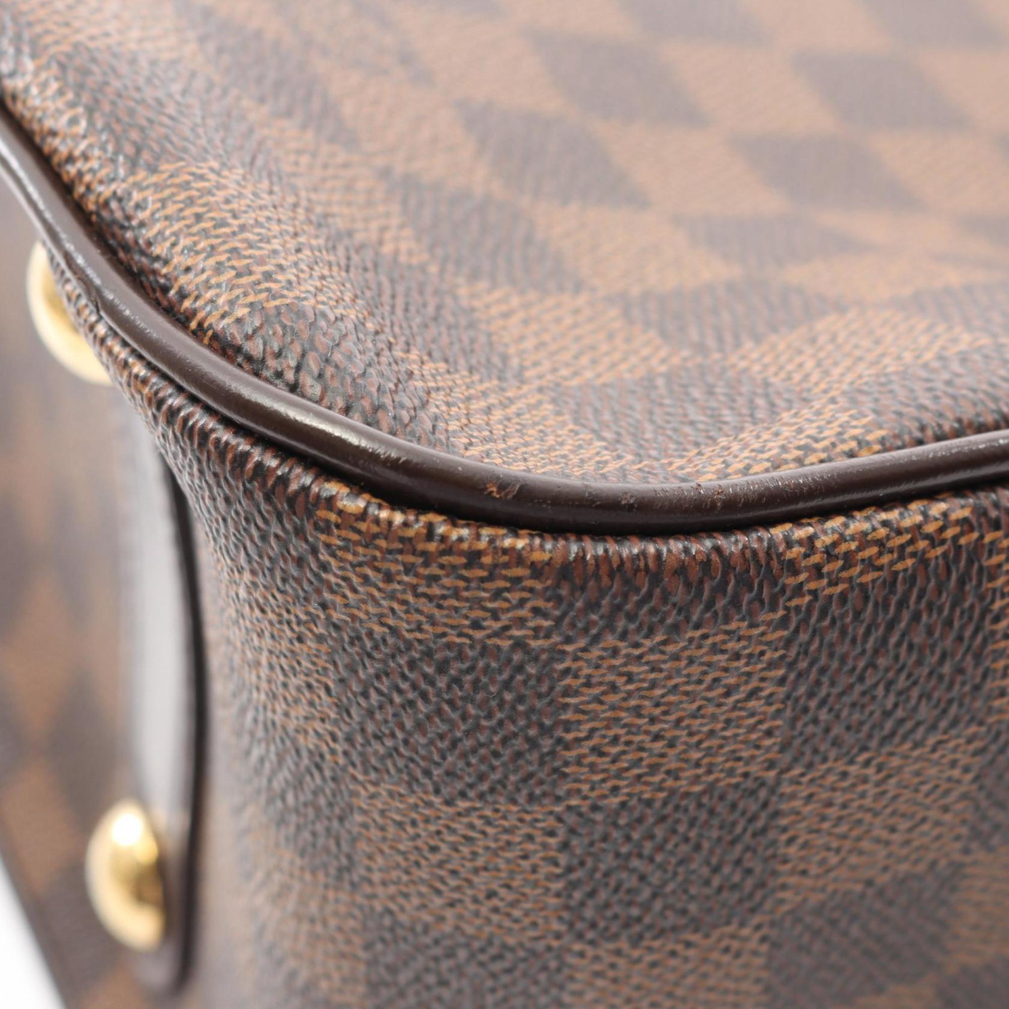 Louis Vuitton Brown Damier Canvas Rose Coated Canvas Handbag (Pre-Owned)