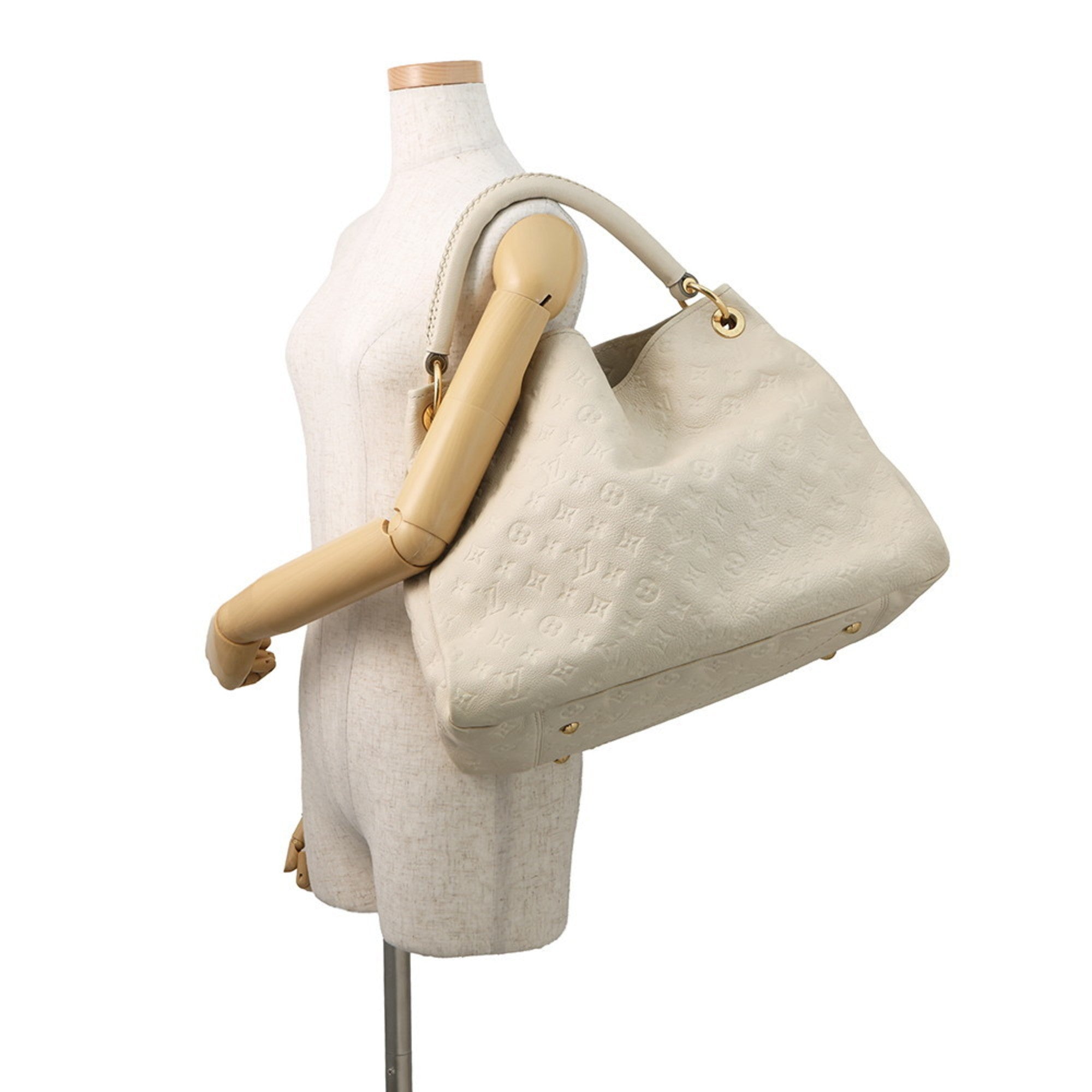 Louis Vuitton Neige White Monogram Empreinte Handbag Shoulder Bag (Pre-Owned)