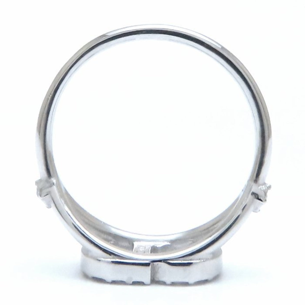 Christian Dior Silver Metal Band Ring (Pre-Owned)
