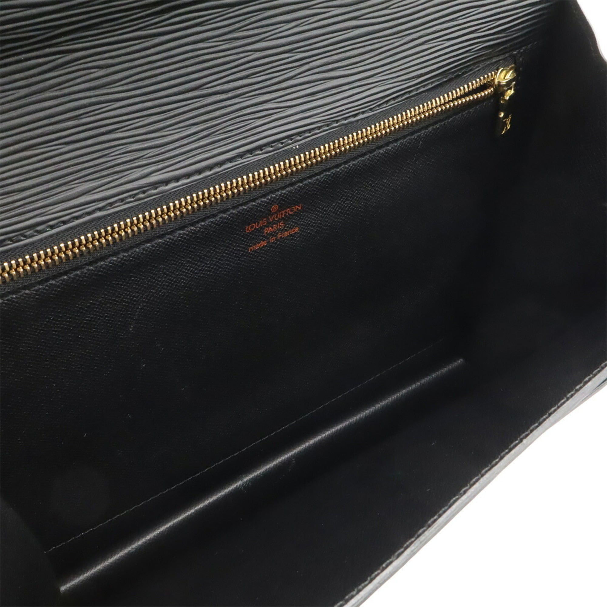 Louis Vuitton Black Noir Epi Leather Handbag Shoulder Bag (Pre-Owned)