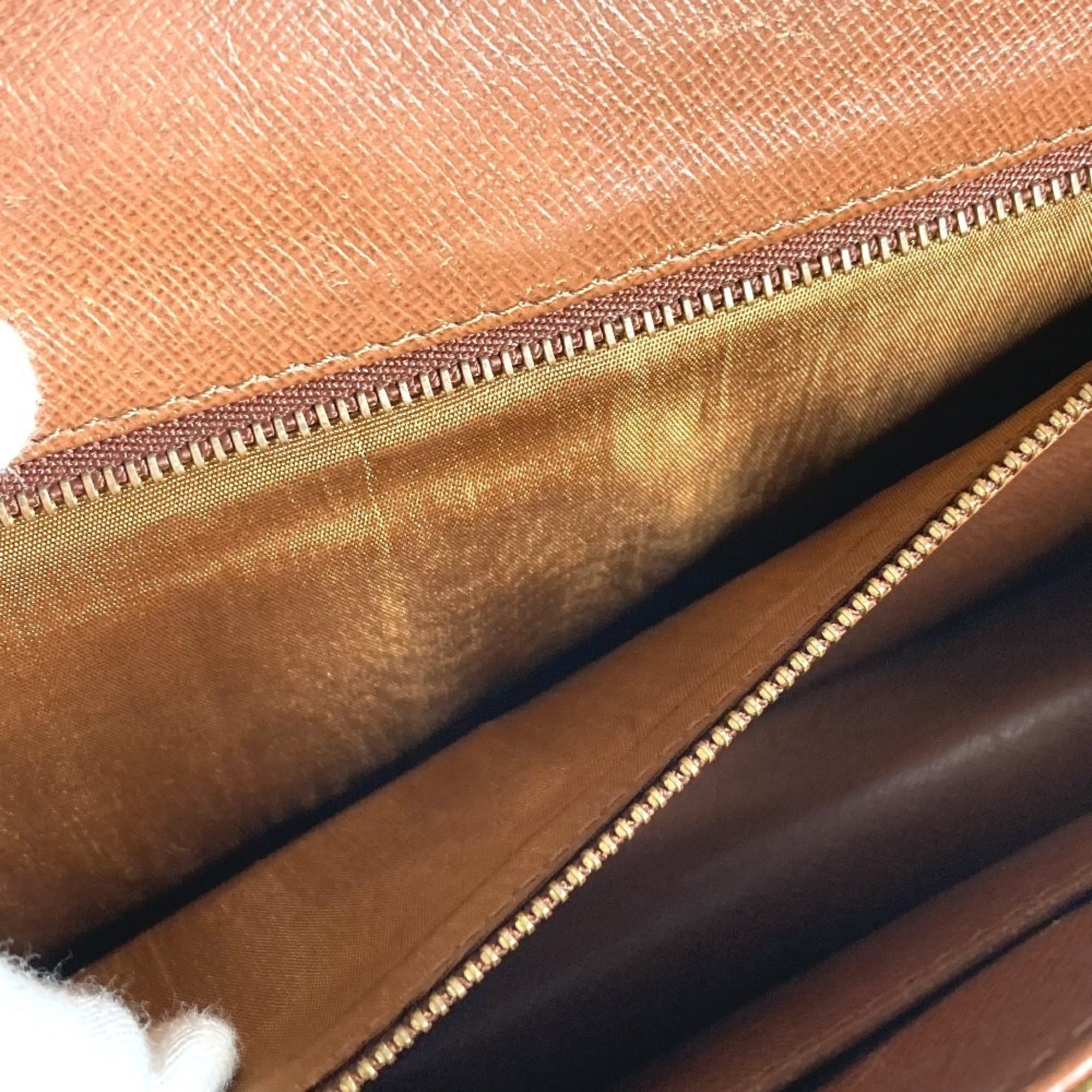 Louis Vuitton Brown Monogram Canvas Clutch Bag Pochette Pouch (Pre-Owned)