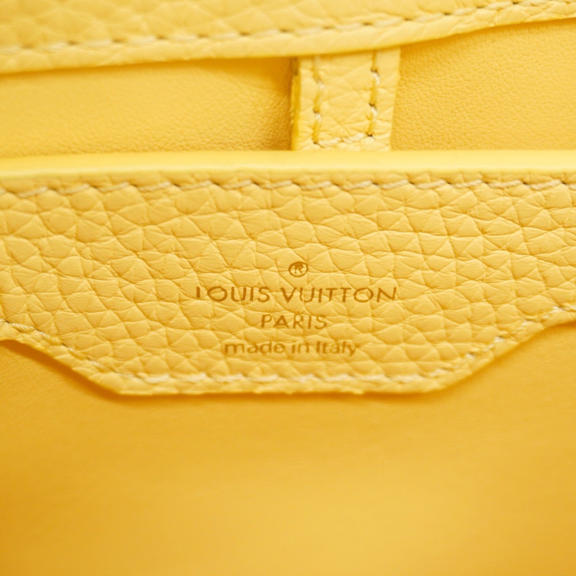 Louis Vuitton Ivory Yellow Handbag (Pre-Owned)