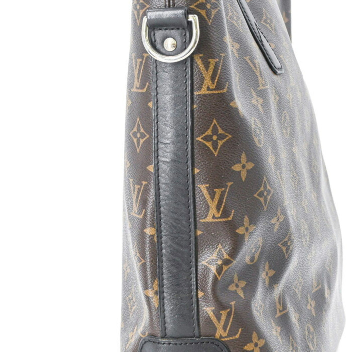 Louis Vuitton Black Brown Monogram Shoulder Bag Tote Bag (Pre-Owned)