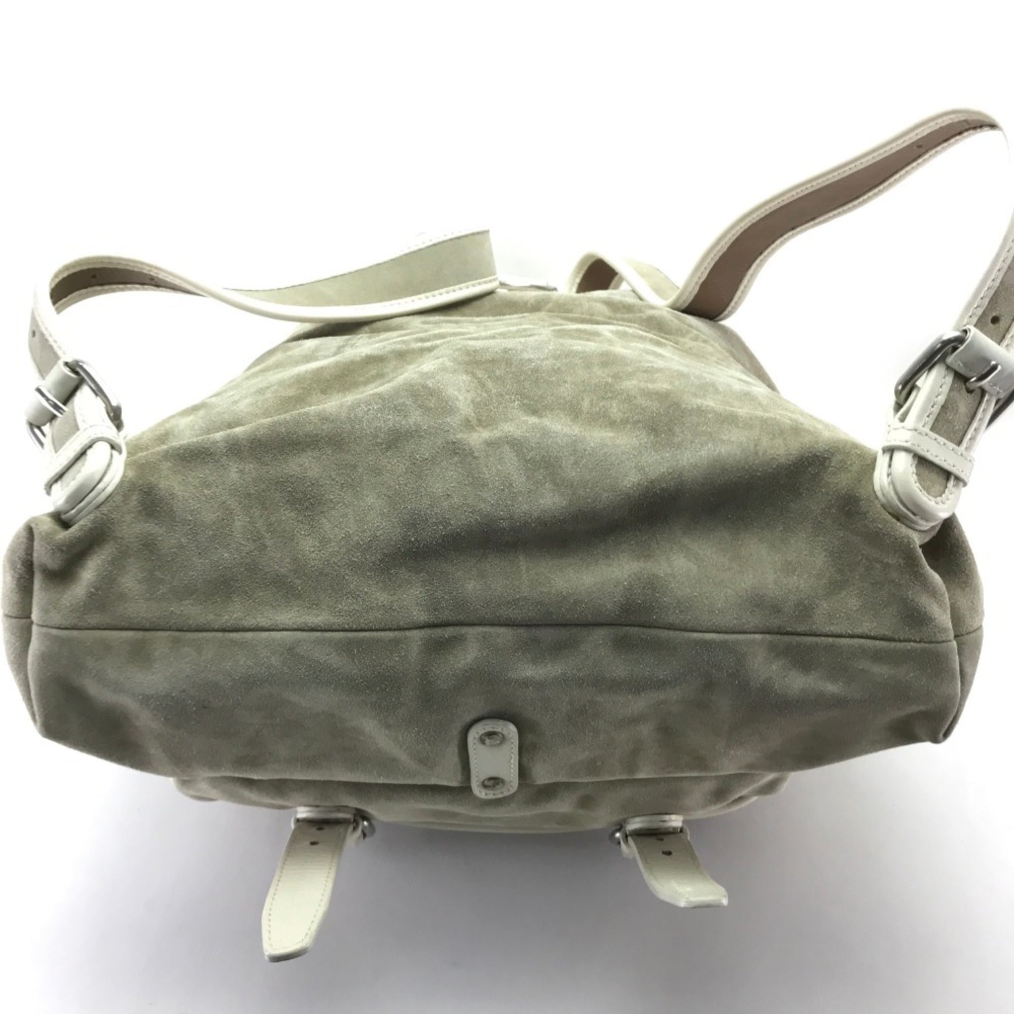 Bally Beige Suede Leather Backpack (Pre-Owned)