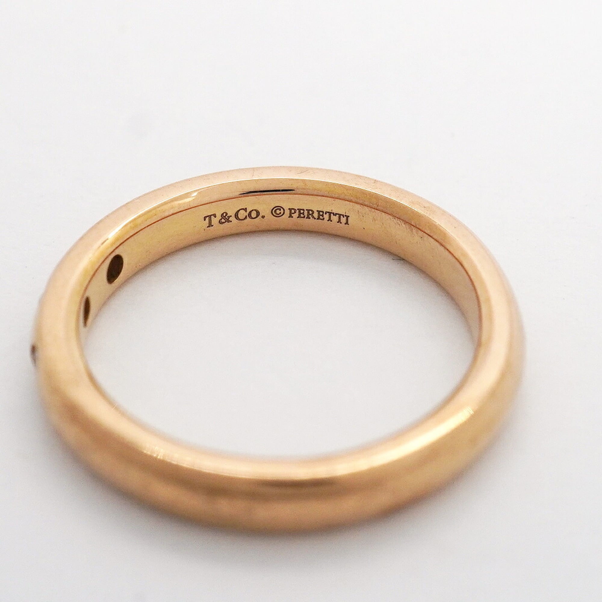 Tiffany Pink Gold (18K) Band Ring (Pre-Owned)