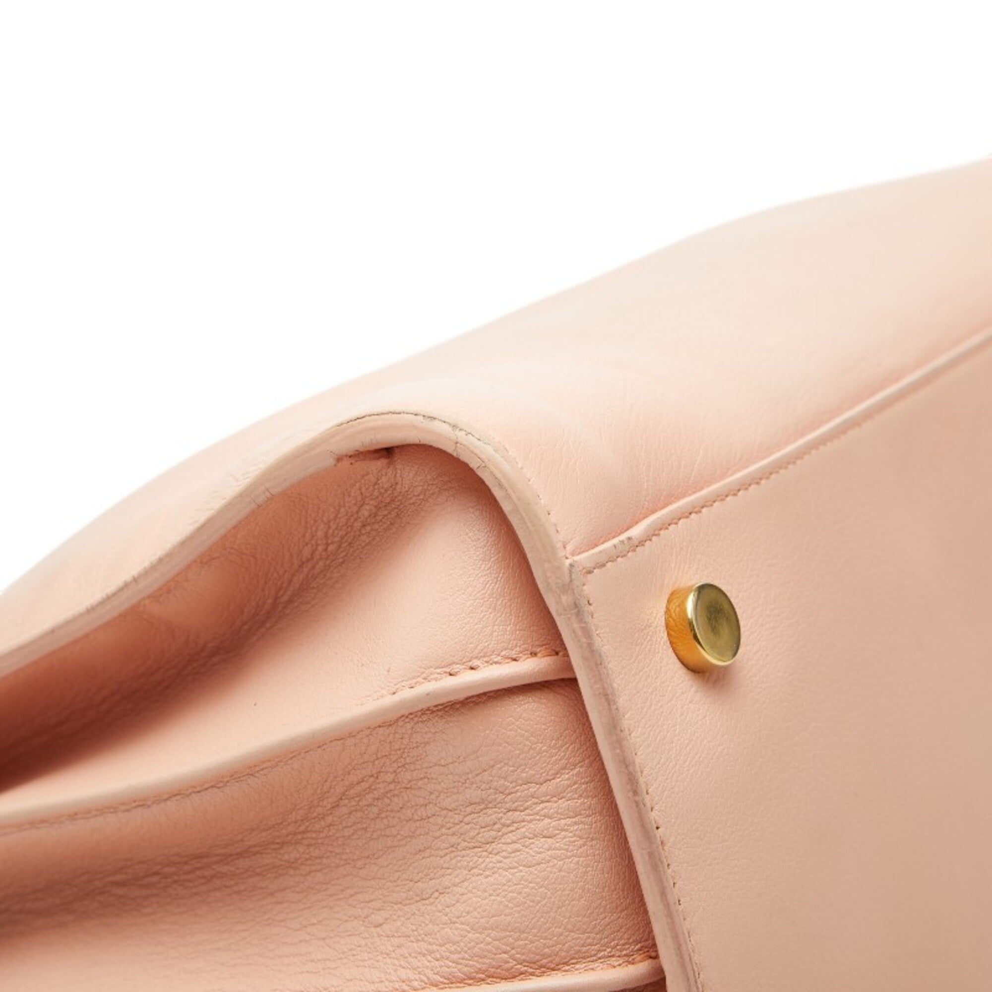 Saint Laurent Pink Leather Handbag Shoulder Bag (Pre-Owned)