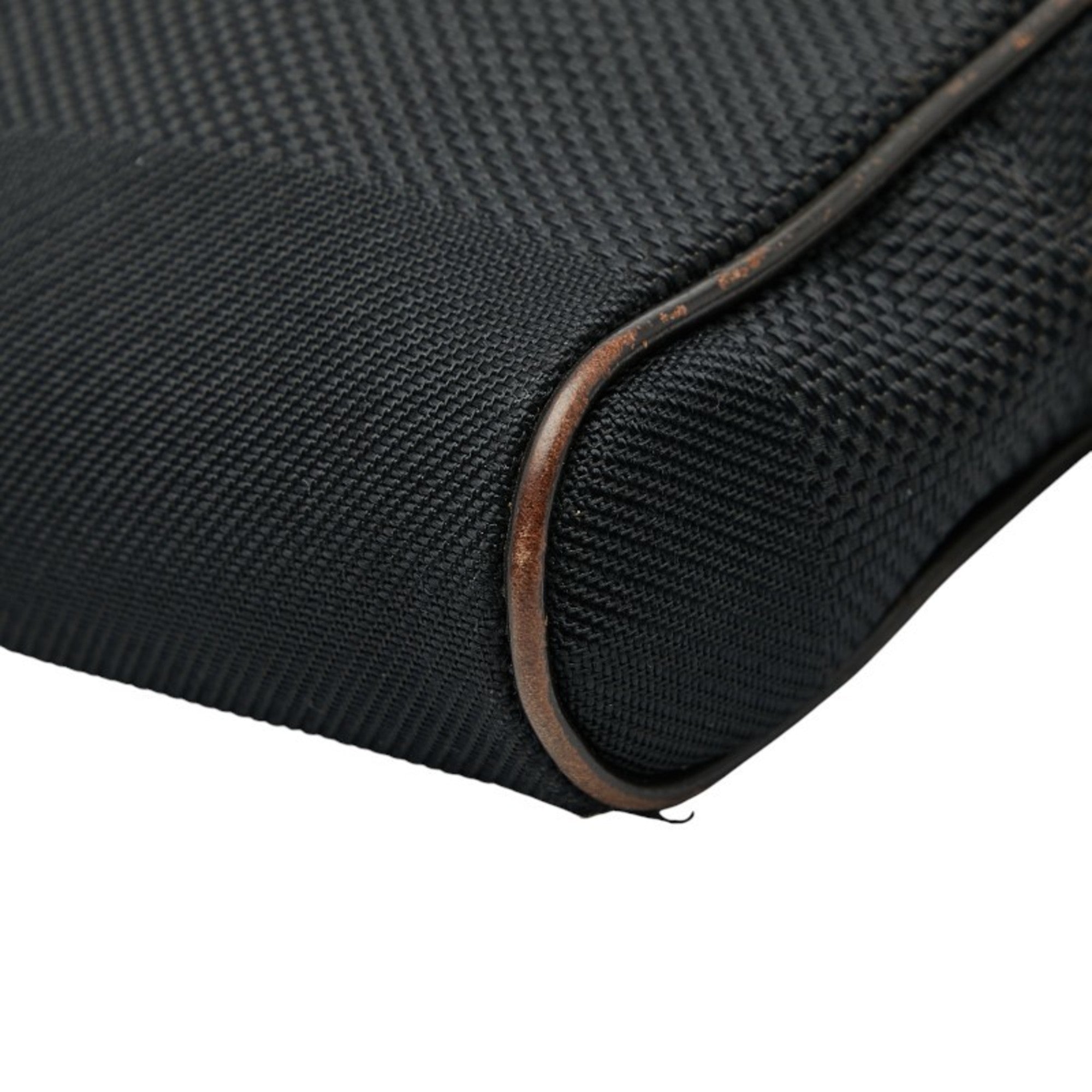Louis Vuitton Black Noir Canvas Leather Sling Bag (Pre-Owned)