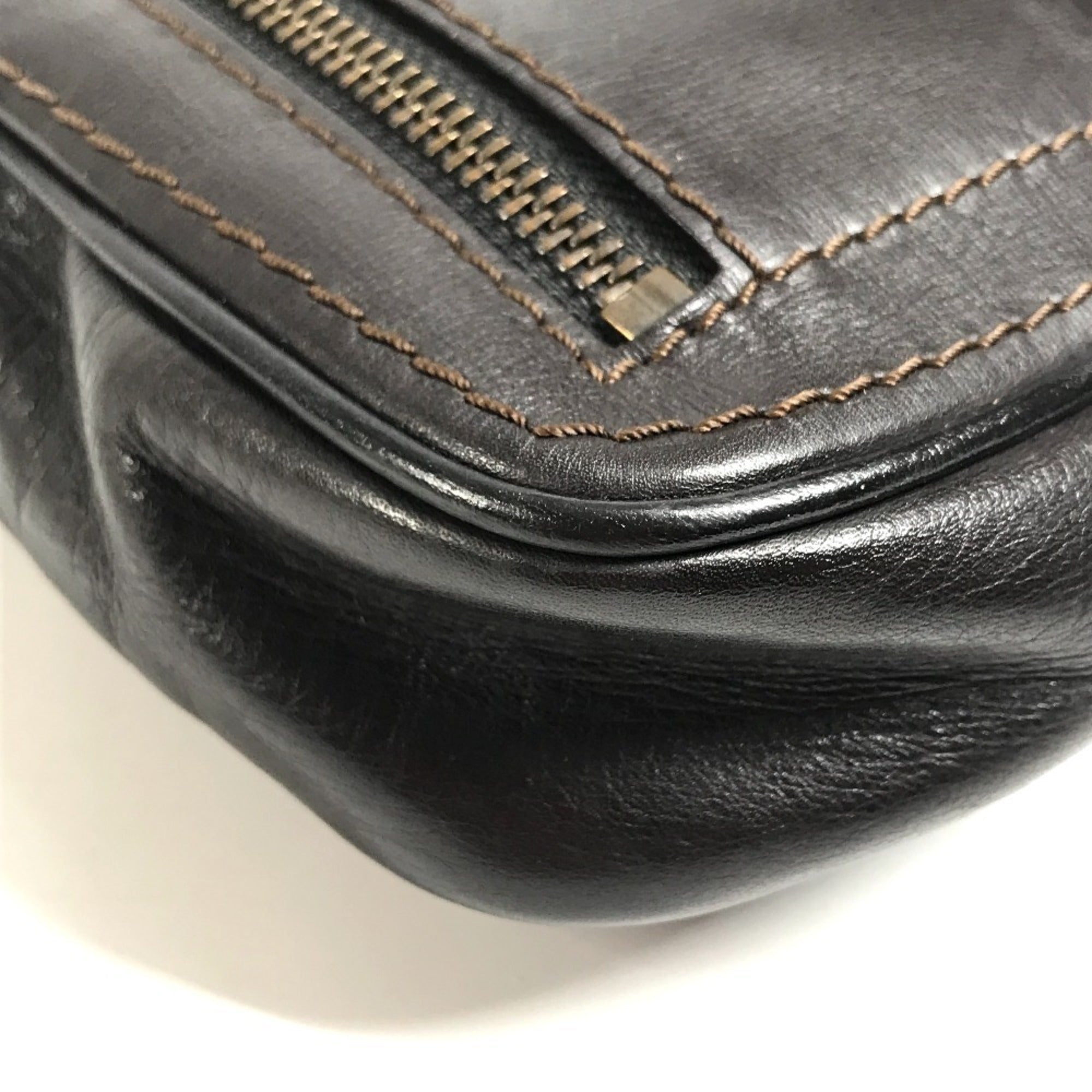 Louis Vuitton Brown Utah Leather Pouch Sling Bag (Pre-Owned)