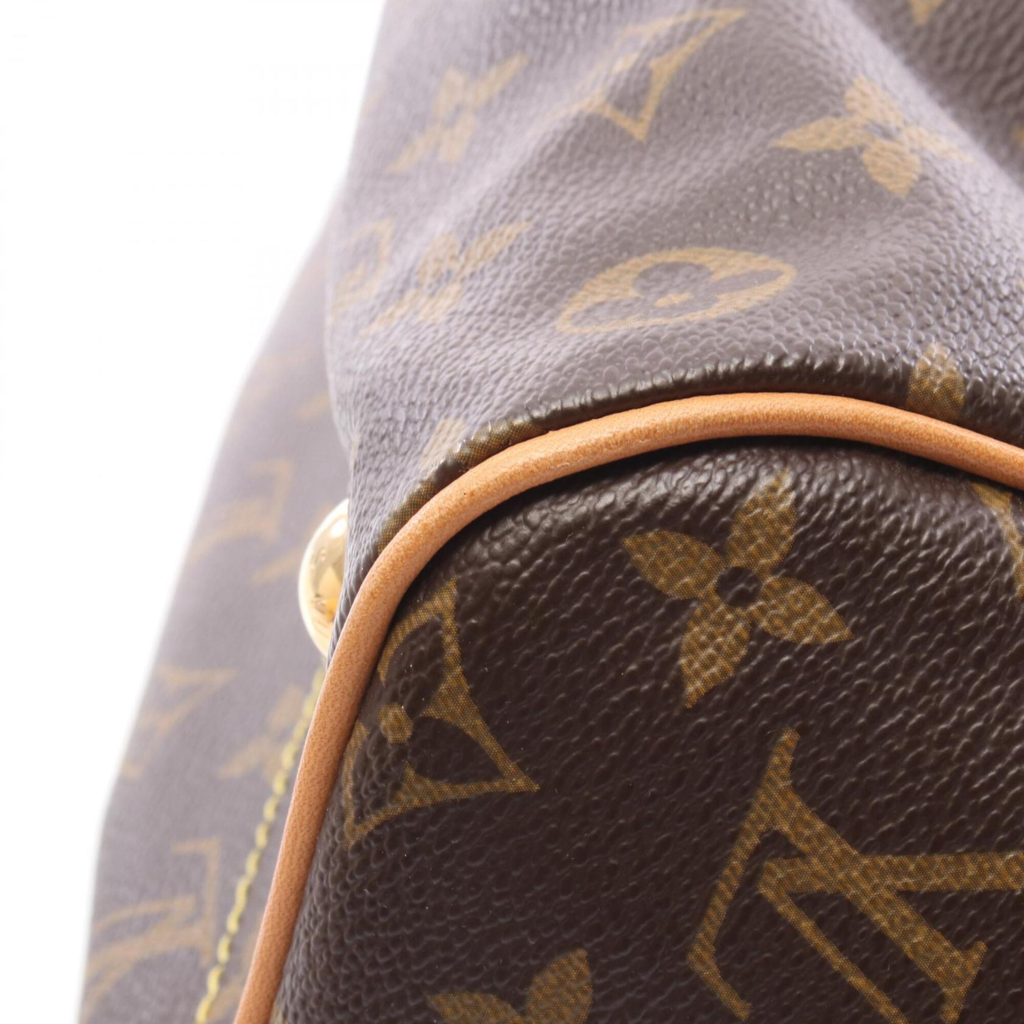 Louis Vuitton Brown Coated Canvas Leather Handbag (Pre-Owned)