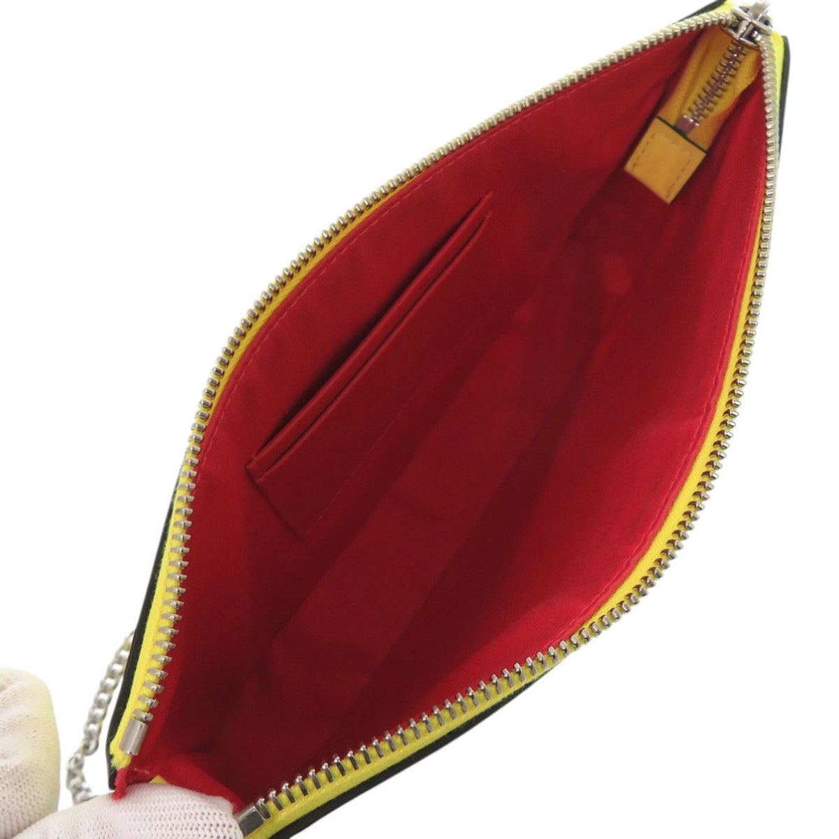 Christian Louboutin Yellow Patent Leather Shoulder Bag (Pre-Owned)
