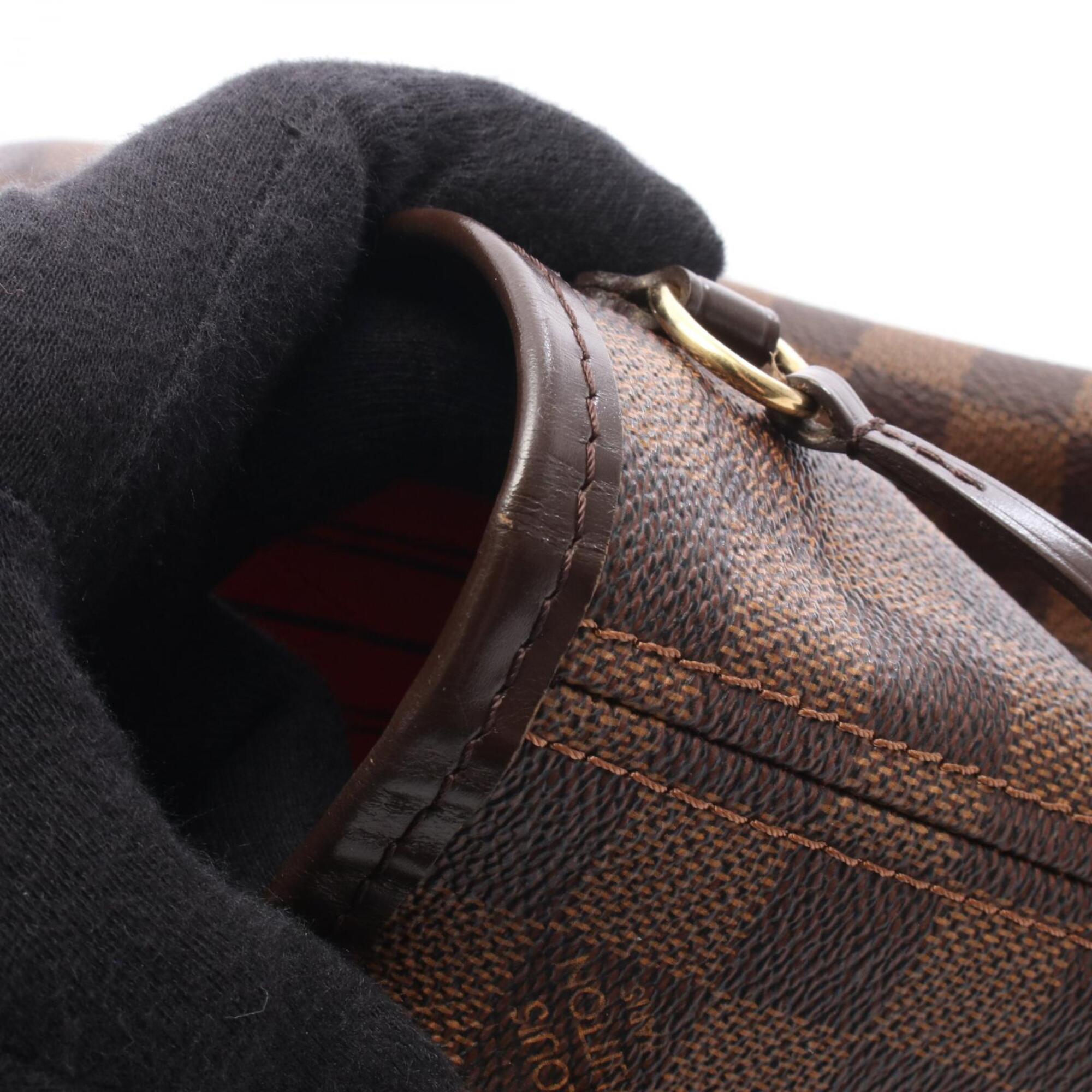 Louis Vuitton Brown Damier Canvas Coated Canvas Damier Canvas Leather Handbag Tote Bag (Pre-Owned)