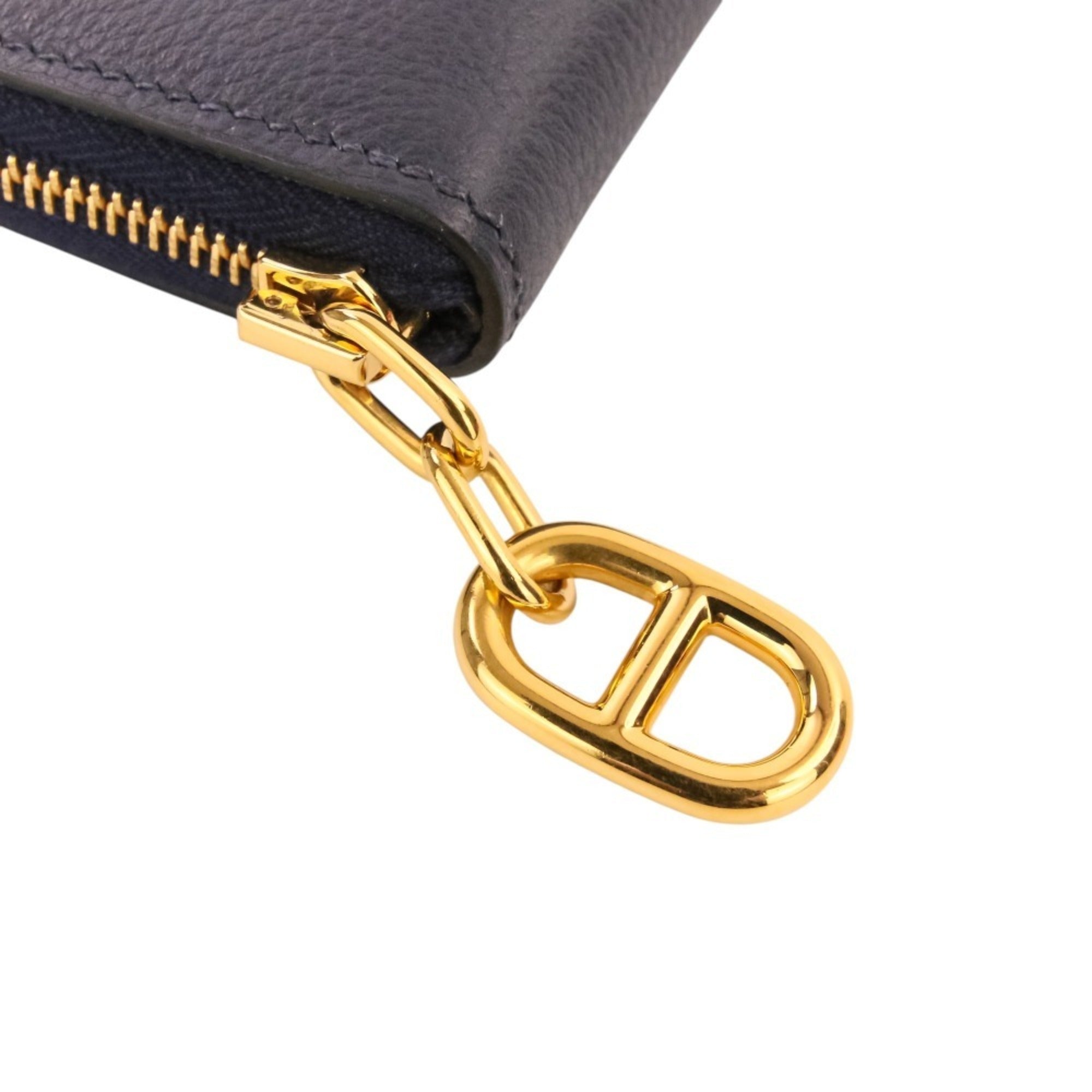 Hermes Blue Nuit Coin Purse/Coin Case (Pre-Owned)
