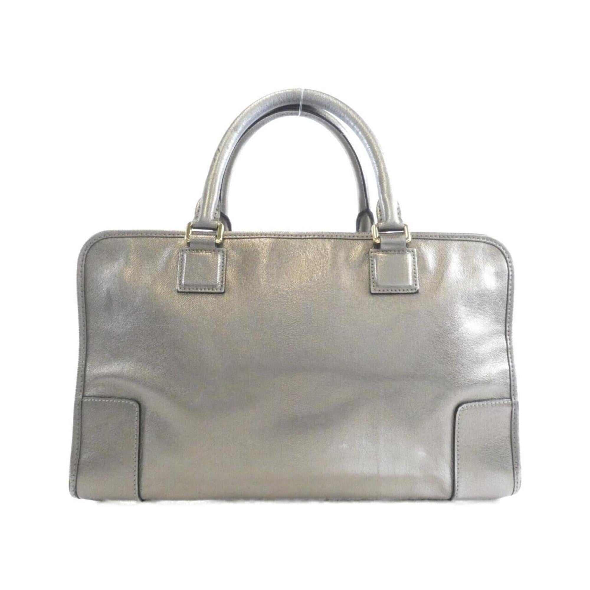 Loewe Bronze Brown Leather Handbag (Pre-Owned)
