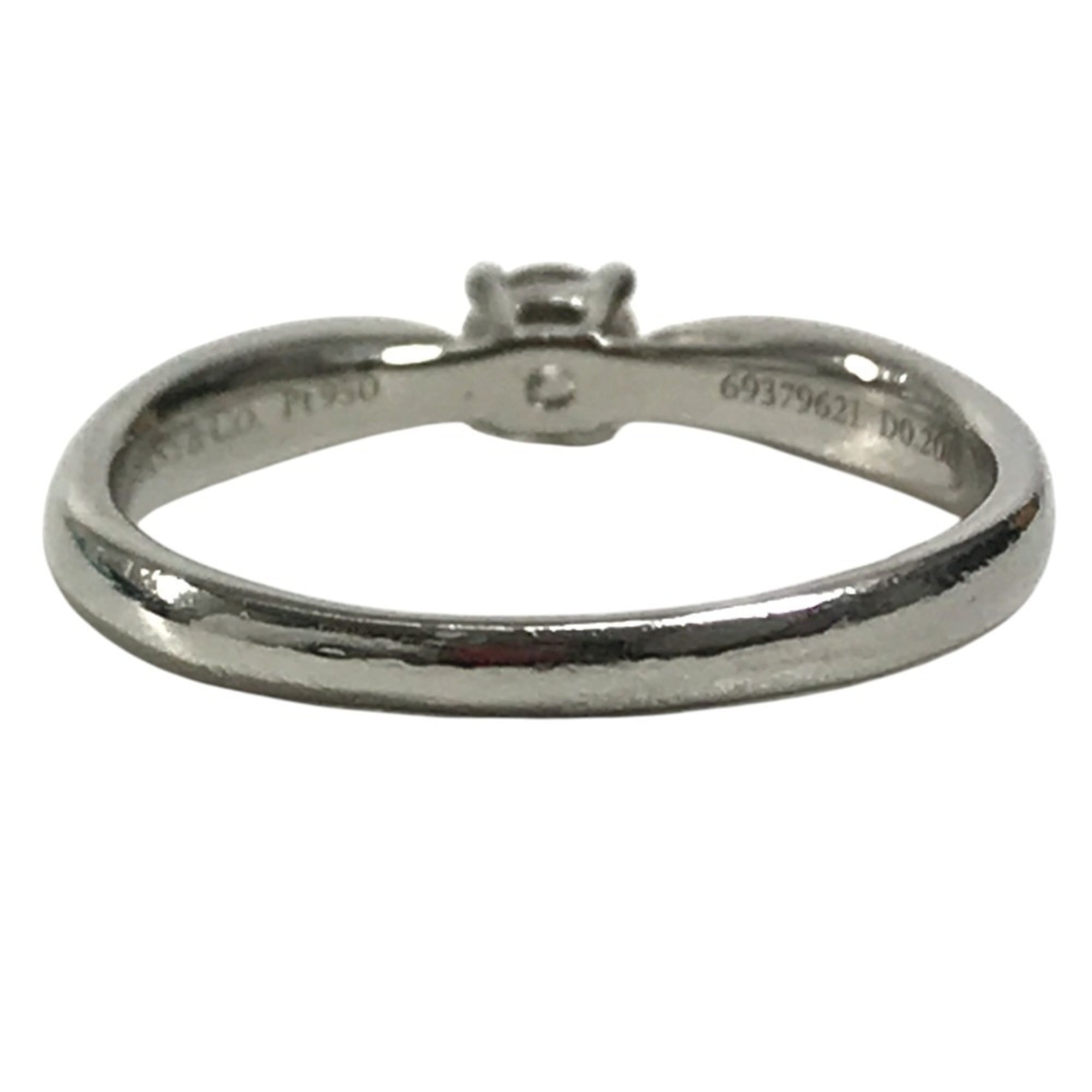 Tiffany Silver Platinum 950 Band Ring (Pre-Owned)