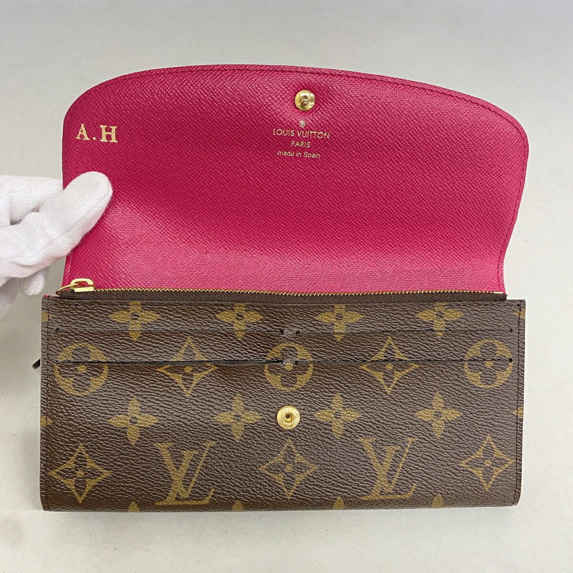 Louis Vuitton Brown Rose Ballerine Long Wallet (Bi-Fold) (Pre-Owned)