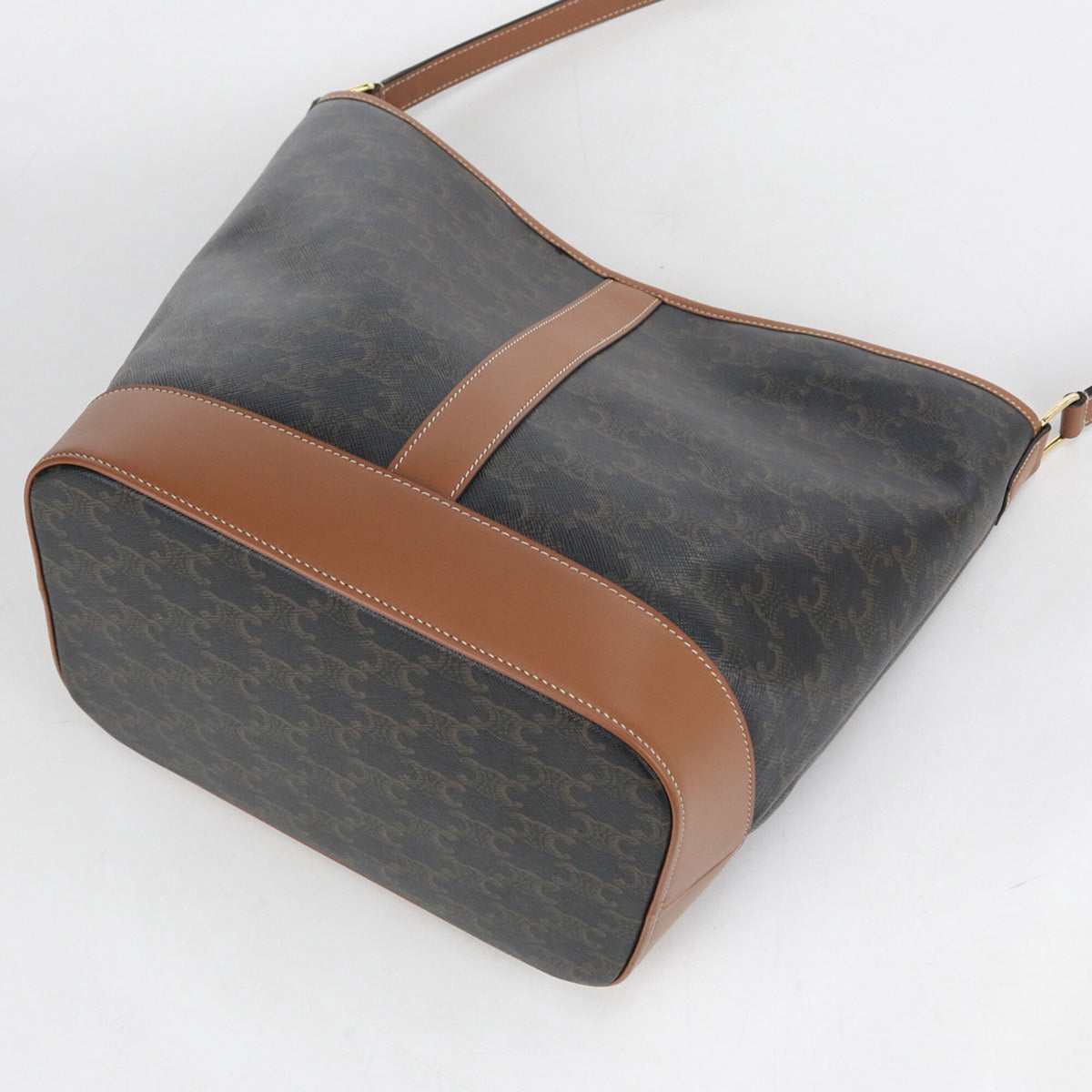 Celine Brown Pvc Leather Shoulder Bag (Pre-Owned)