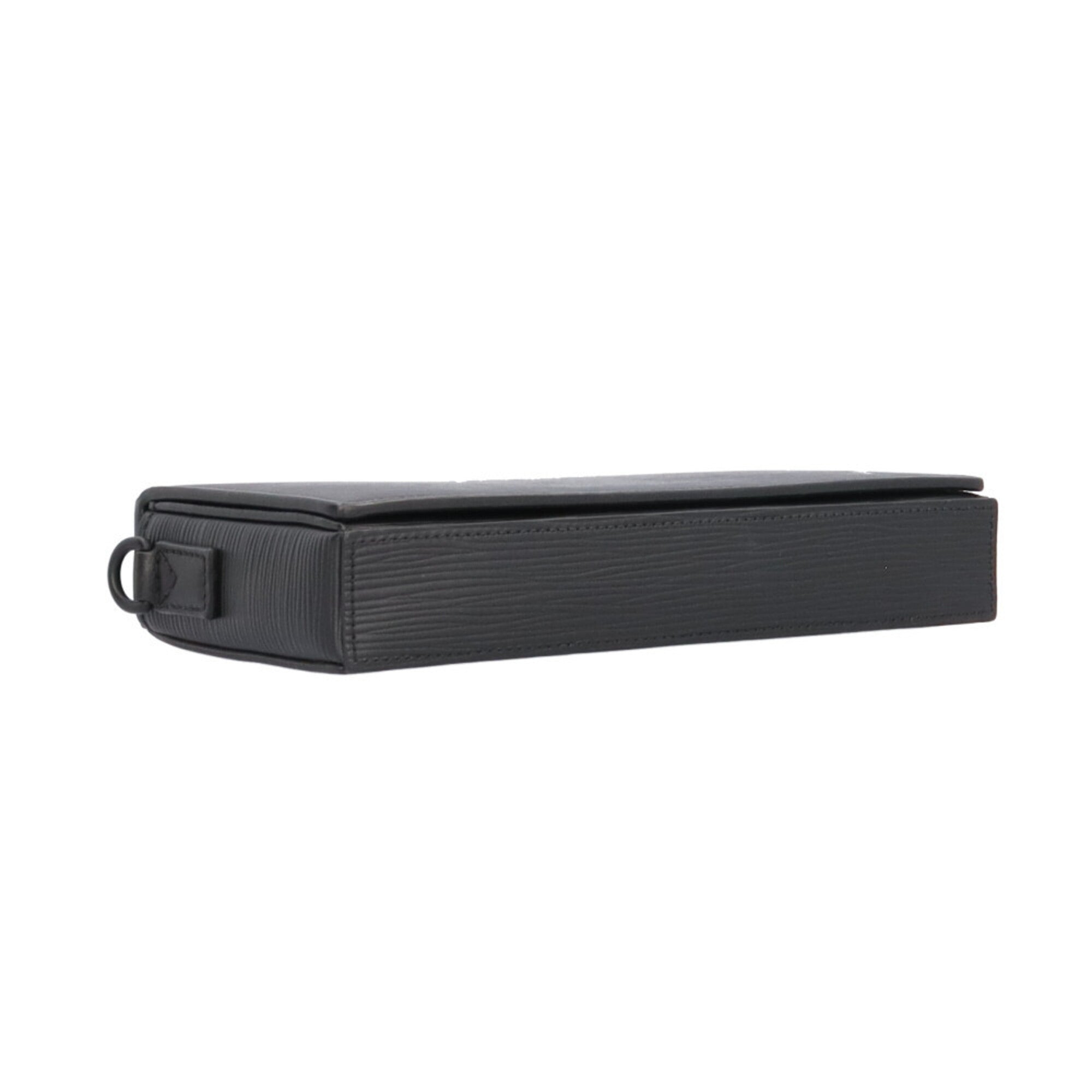 Louis Vuitton Epi Black Epi Leather Monogram Eclipse Long Wallet (Bi-Fold) (Pre-Owned)