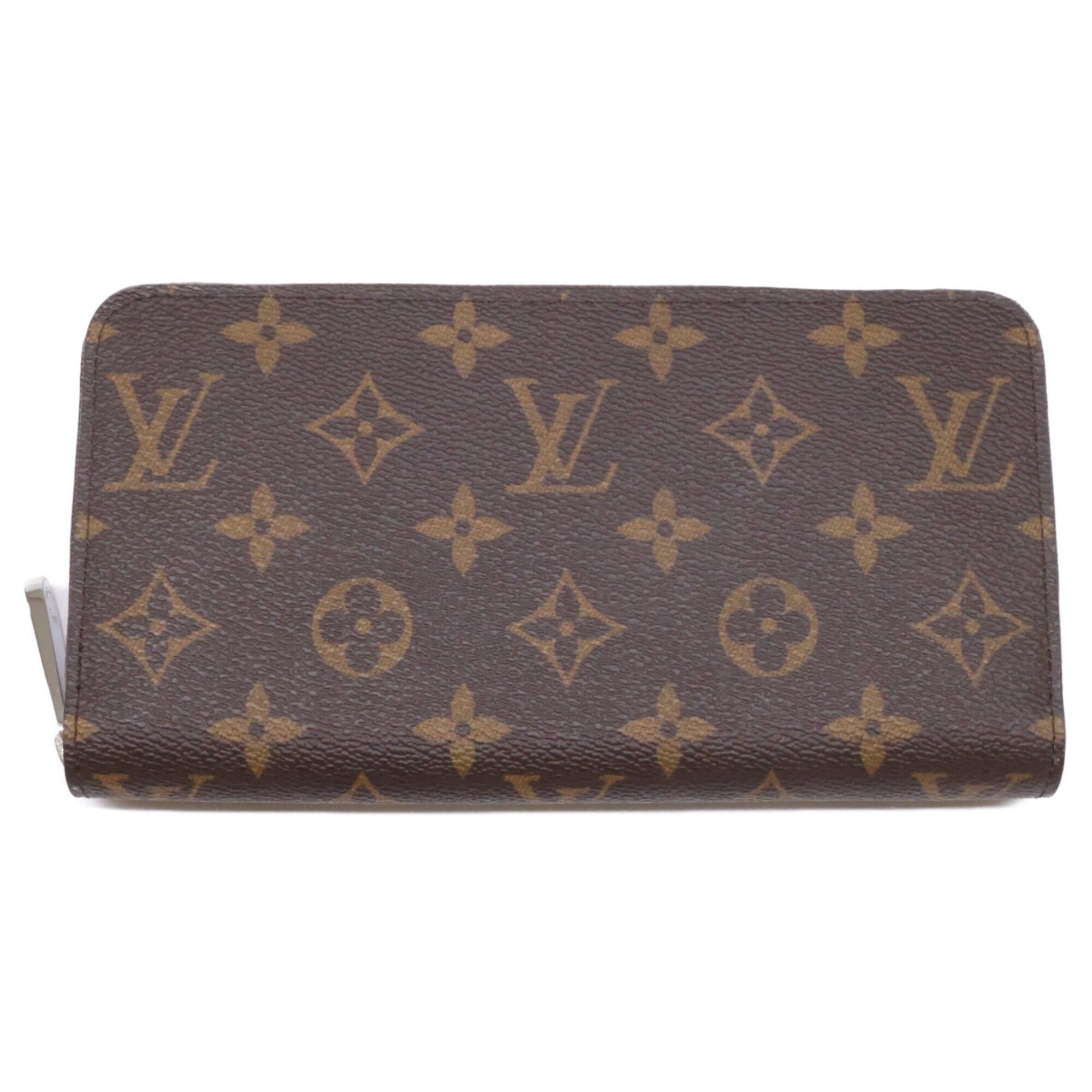 Louis Vuitton Silver Marron Monogram Long Wallet (Bi-Fold) (Pre-Owned)