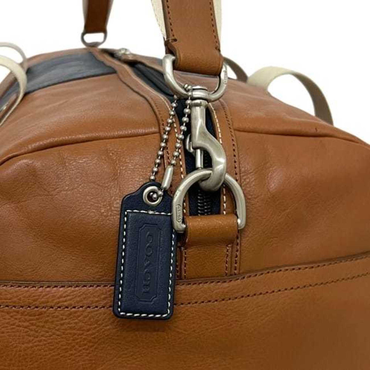 Coach Brown Leather Boston Bag (Pre-Owned)