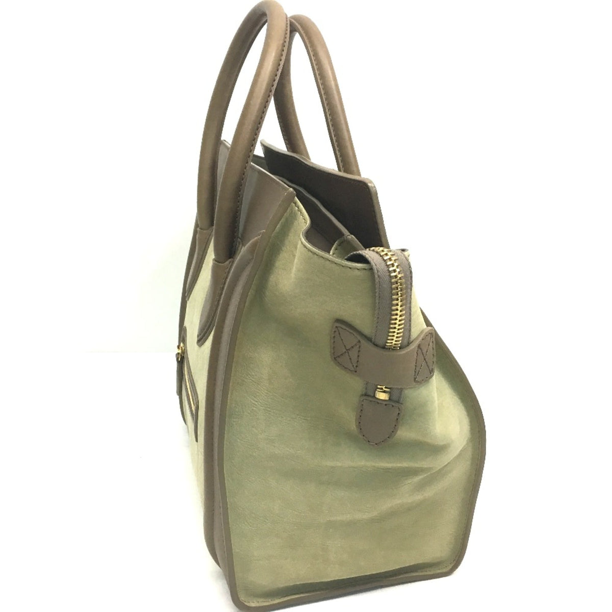 Celine Gray Leather Handbag (Pre-Owned)
