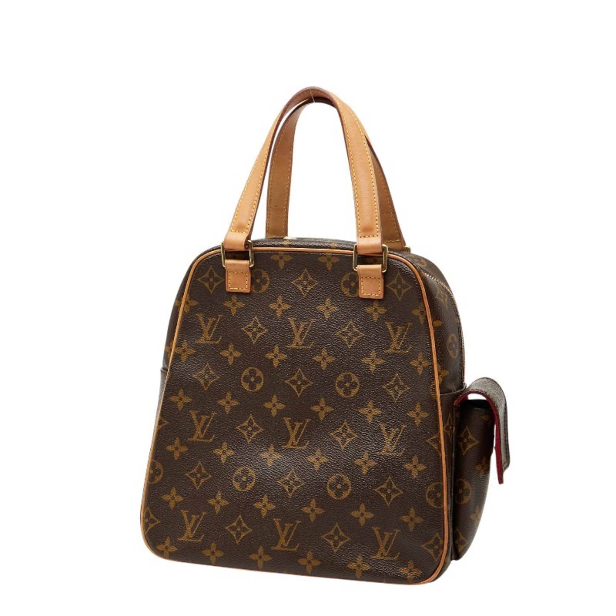 Louis Vuitton Brown Pvc Leather Handbag (Pre-Owned)