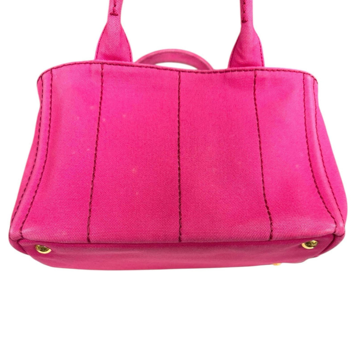 Prada Pink Canvas Shoulder Bag (Pre-Owned)