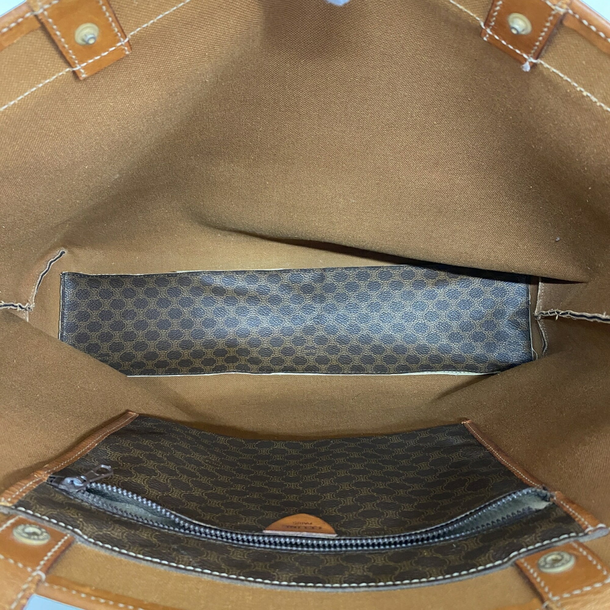 Celine Brown Pvc Tote Bag (Pre-Owned)