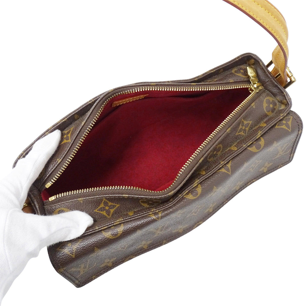 Louis Vuitton Brown Galle Monogram Monogram Handbag Shoulder Bag (Pre-Owned)