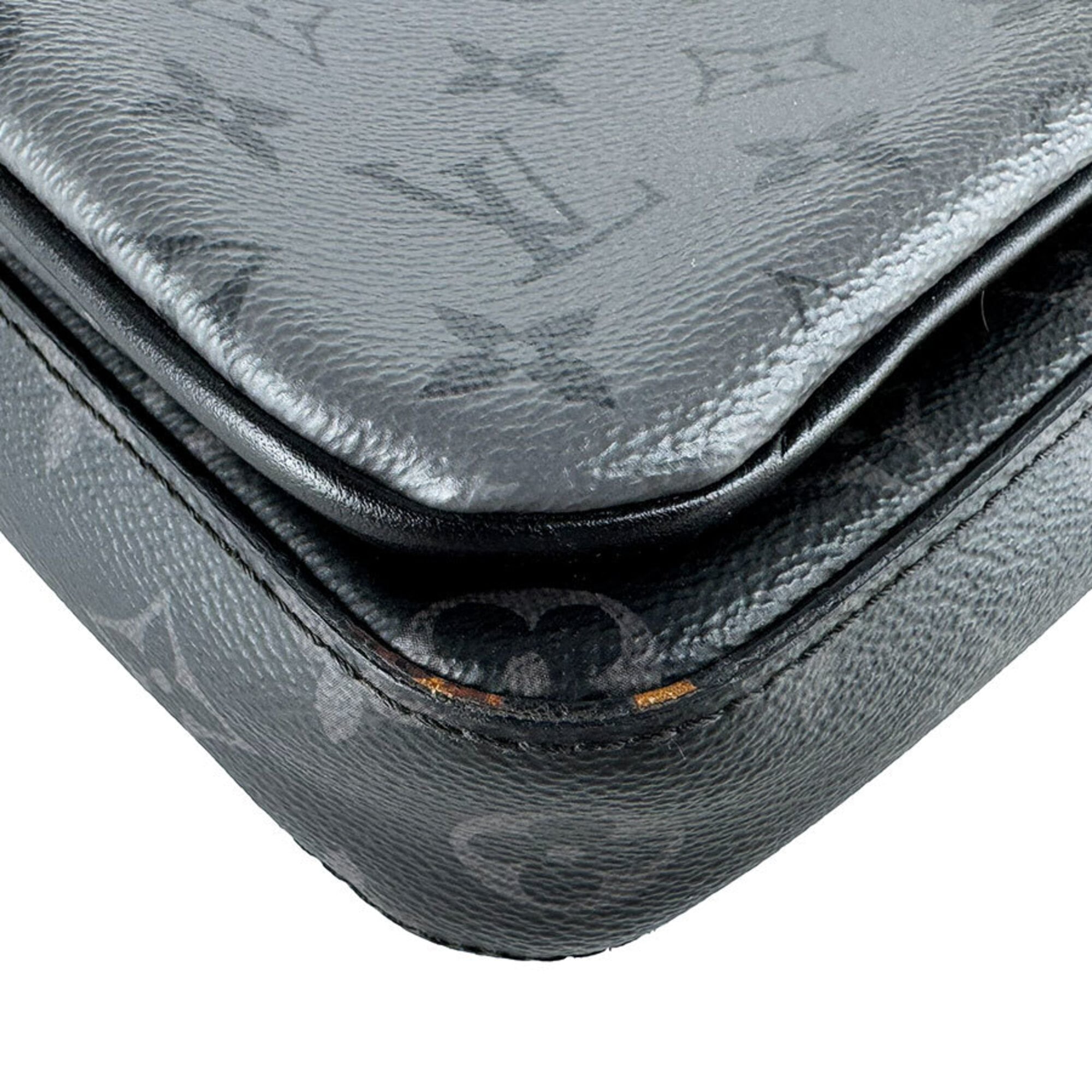 Louis Vuitton Black Gray Monogram Eclipse Pvc Shoulder Bag (Pre-Owned)