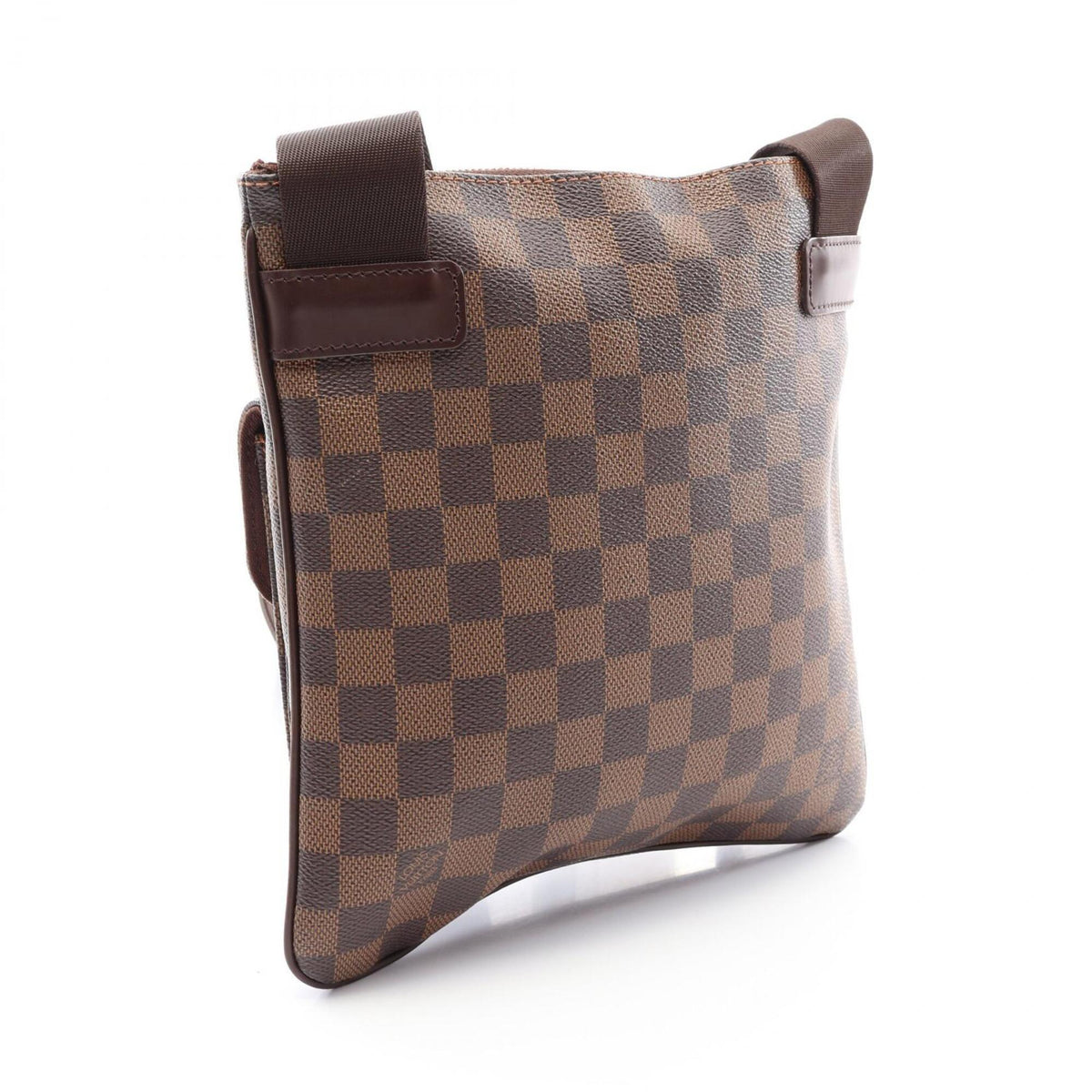 Louis Vuitton Brown Ebene Coated Canvas Leather Handbag Shoulder Bag (Pre-Owned)