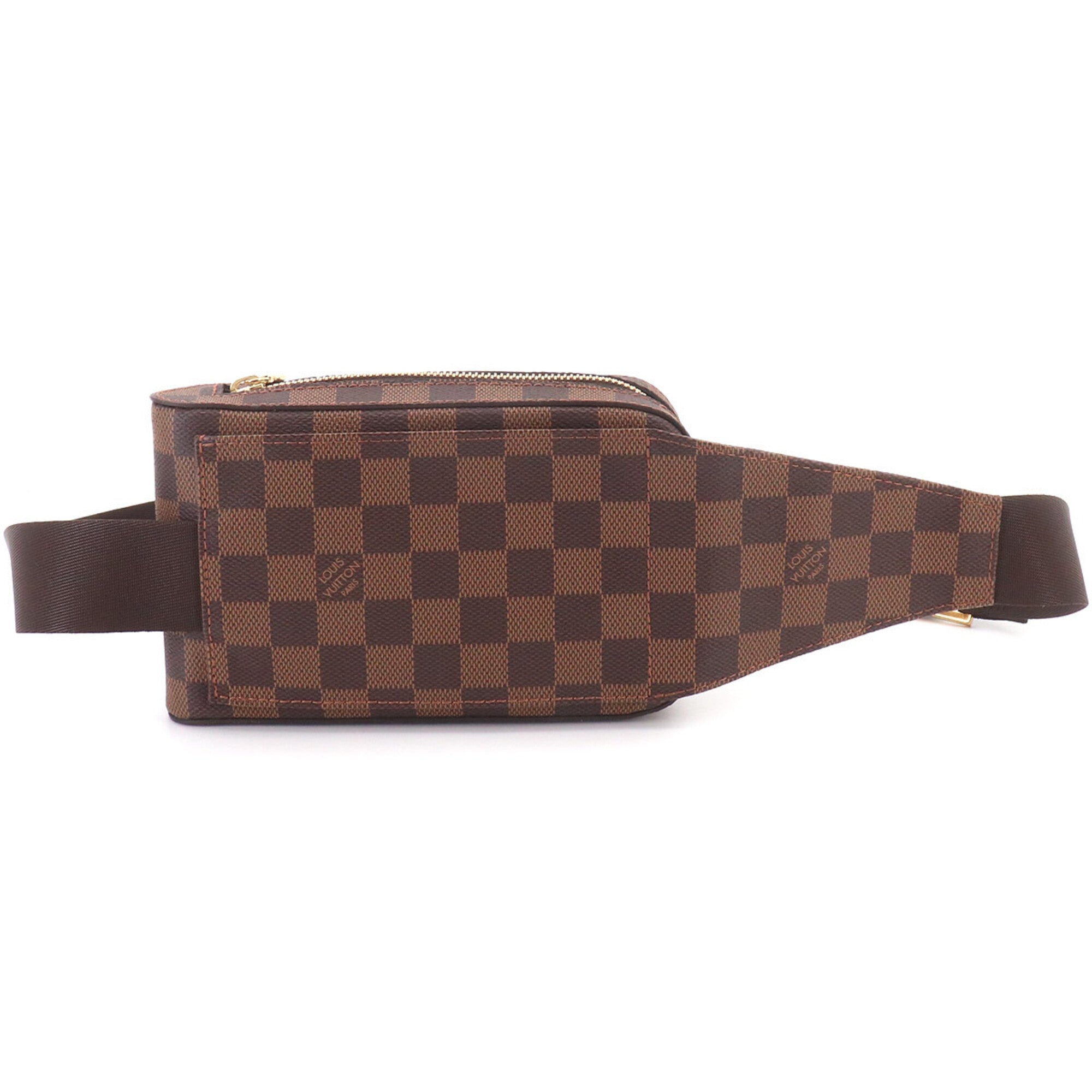 Louis Vuitton Ebene Damier Canvas Handbag Pouch Sling Bag (Pre-Owned)