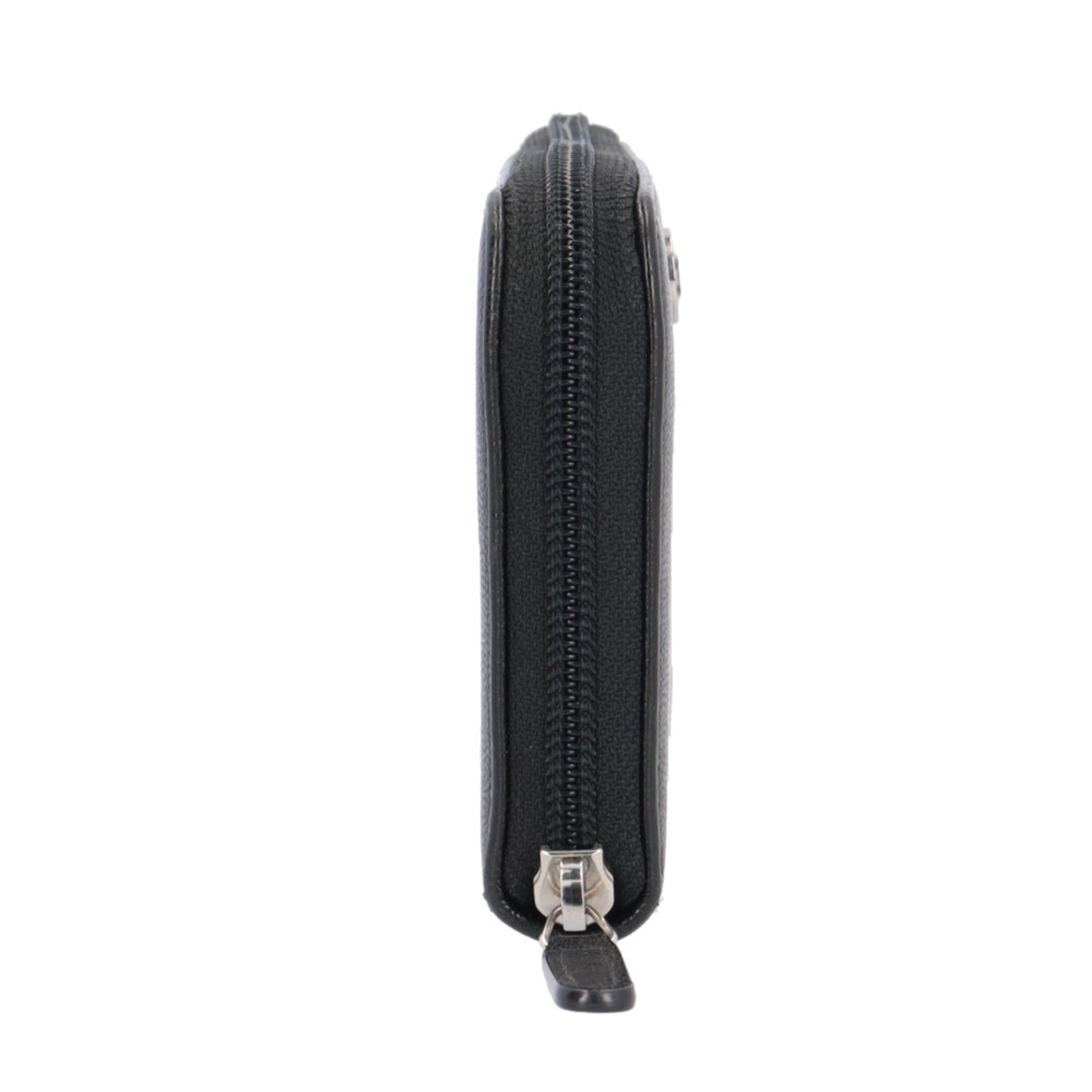 Chanel Black Leather Coin Purse/Coin Case (Pre-Owned)