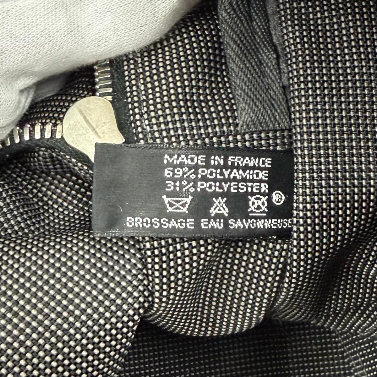 Hermes Gray Polyamide Polyester Handbag Tote Bag (Pre-Owned)
