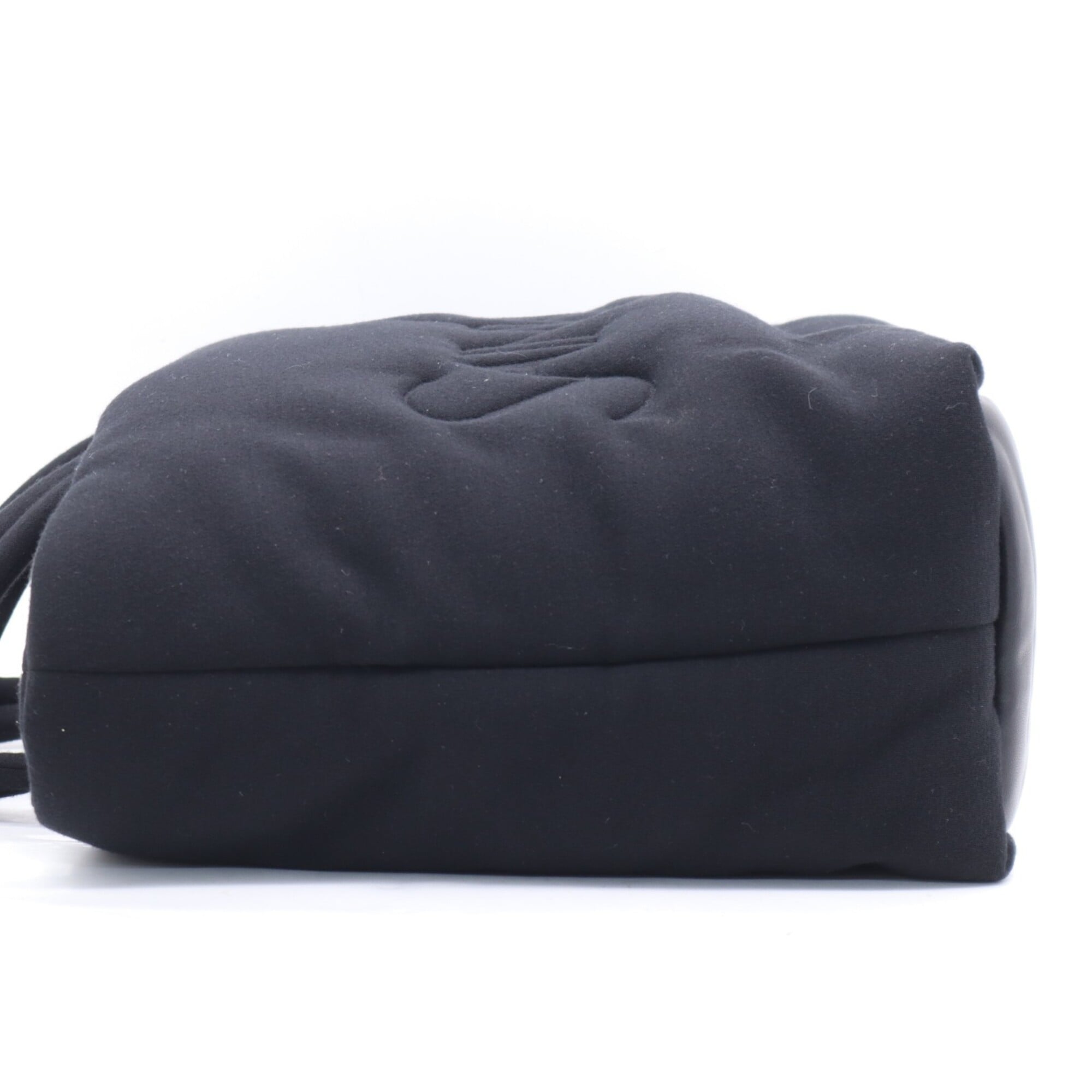 Yves Saint Laurent Black Cotton Handbag Tote Bag (Pre-Owned)