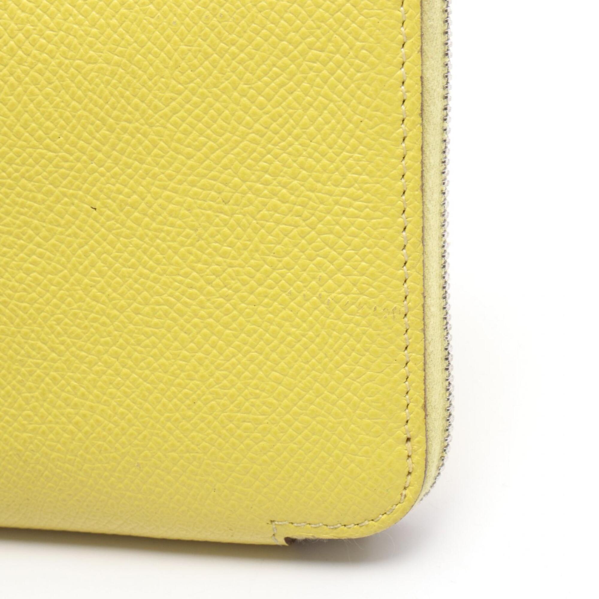 Hermes Yellow Epsom Leather Long Wallet (Bi-Fold) (Pre-Owned)