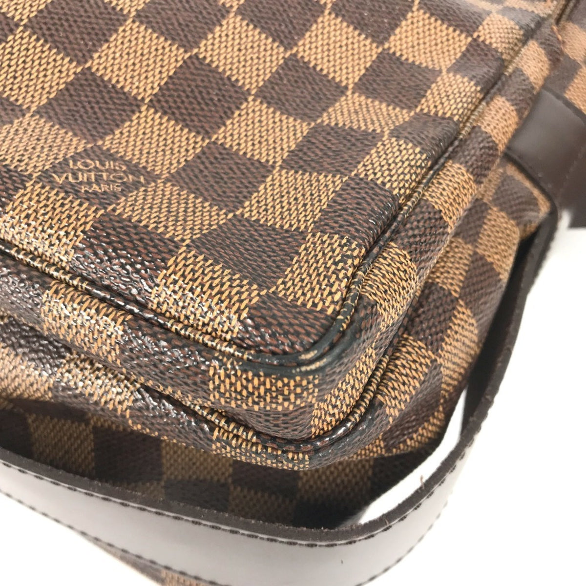 Louis Vuitton Damier Brown Ebene Damier Canvas Shoulder Bag (Pre-Owned)