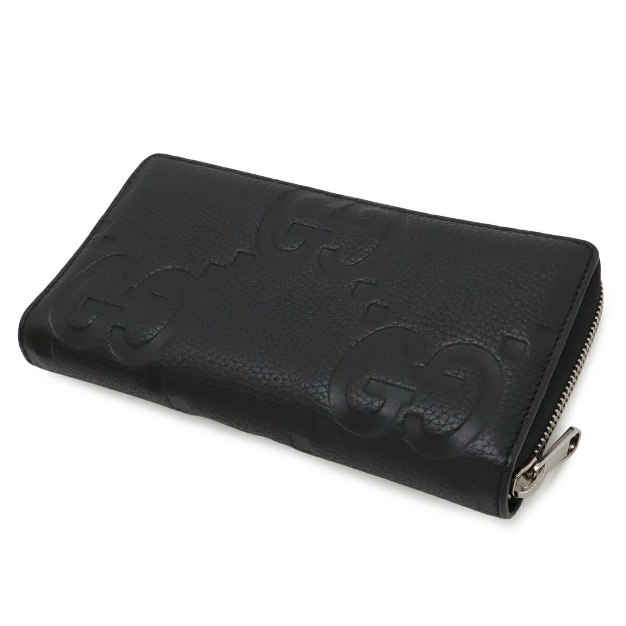 Gucci Black Leather Long Wallet (Bi-Fold) (Pre-Owned)